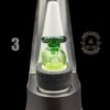 SOUP GLASS: CRUSHED OPAL ENCASED OPAL PUFFCO PEAK BUBBLE CAP - Image 5