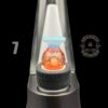 SOUP GLASS: CRUSHED OPAL ENCASED OPAL PUFFCO PEAK BUBBLE CAP - Image 9