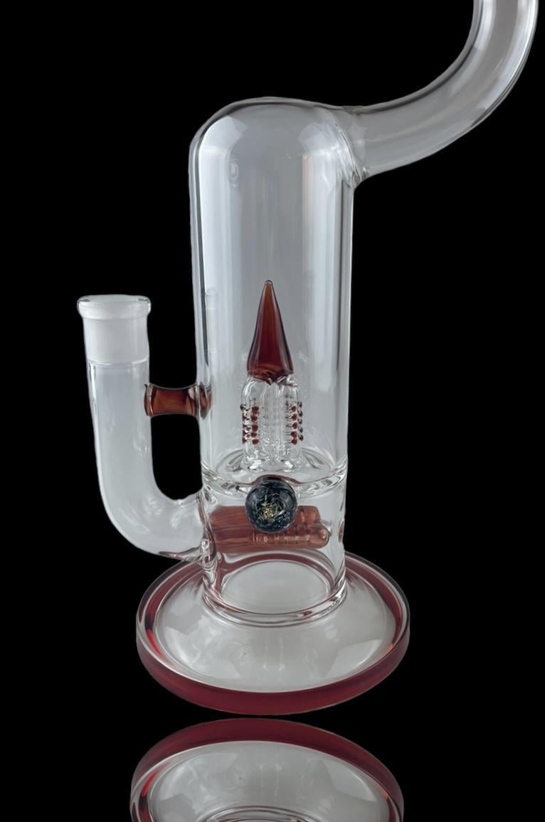 Alternative view of IRIDESCENT GLASS: 17" GRIDDED 10X PERC POMEGRANATE