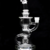 IRIDESCENT GLASS: 8.5" CLEAR SEED OF LIFE BTK RECYCLER - Image 3