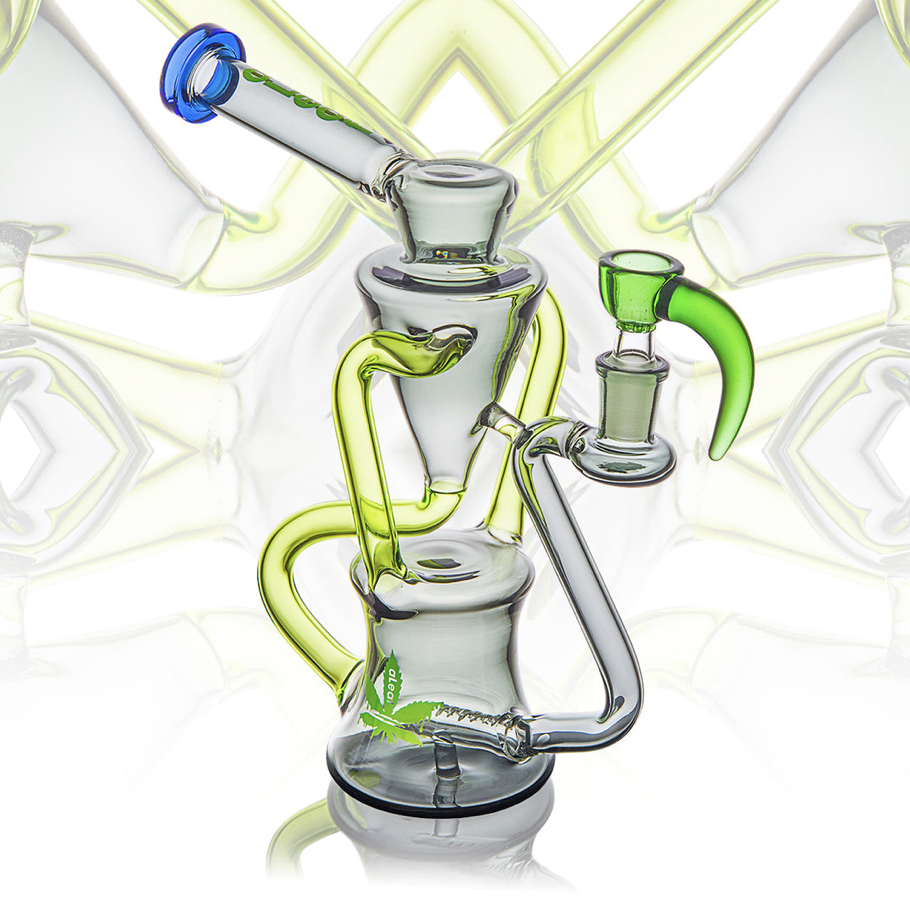 ALEAF GLASS: 9" TORNADO RECYCLER APOLLO