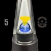 SOUP GLASS: CRUSHED OPAL ENCASED OPAL PUFFCO PEAK BUBBLE CAP - Image 7