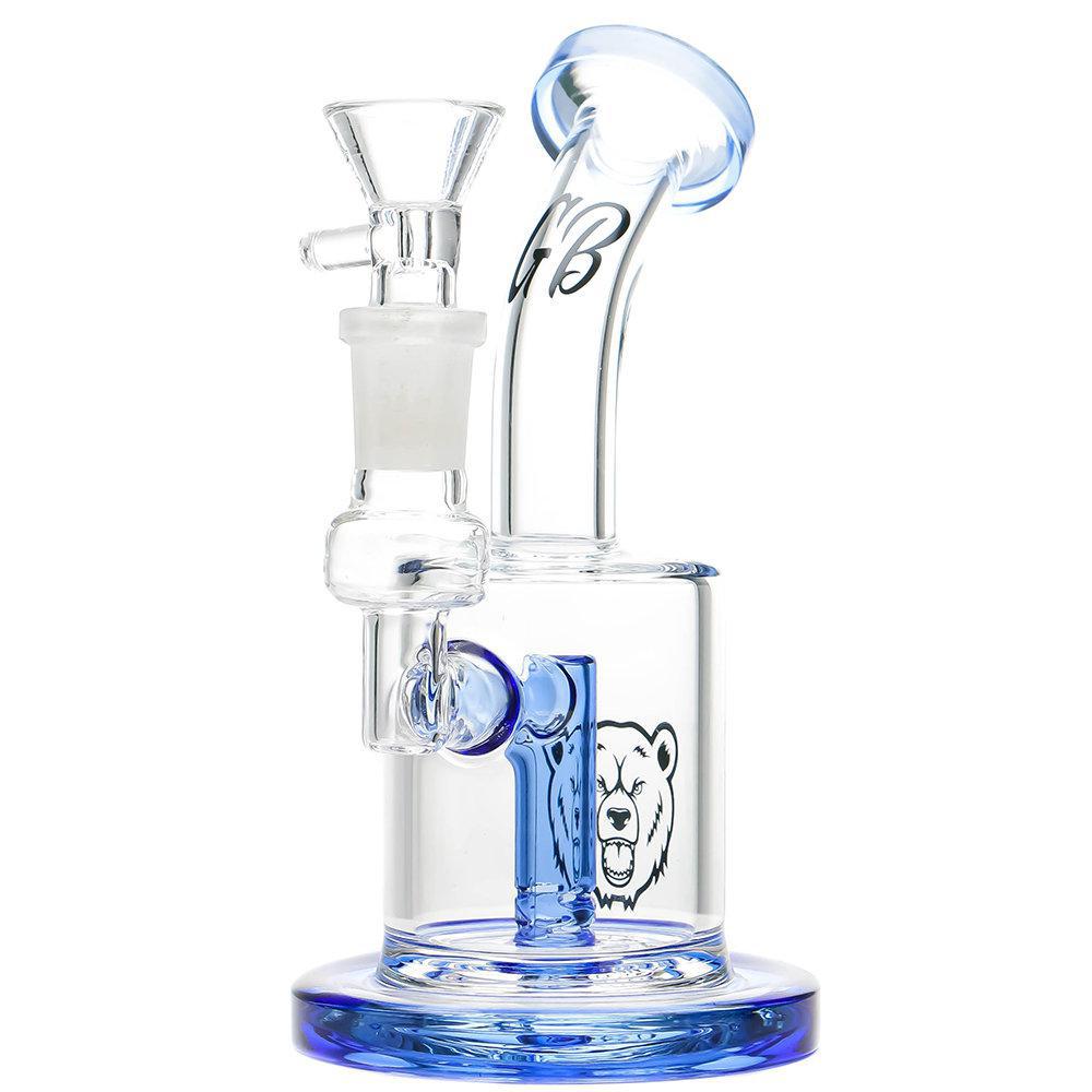 GREEN BEAR GLASS: 5" COLOR ACCENTED MINI FIXED RIPPER