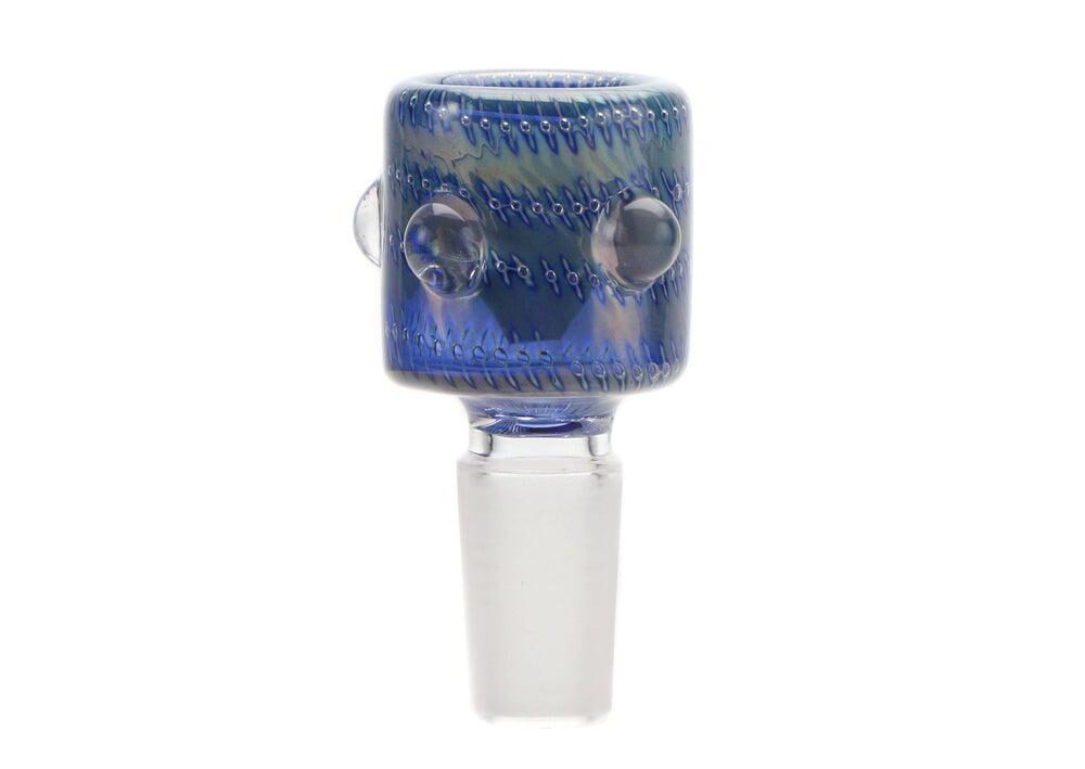 Alternative view of GREEN BEAR GLASS: 14MM TRI DOT FLOWER SLIDE