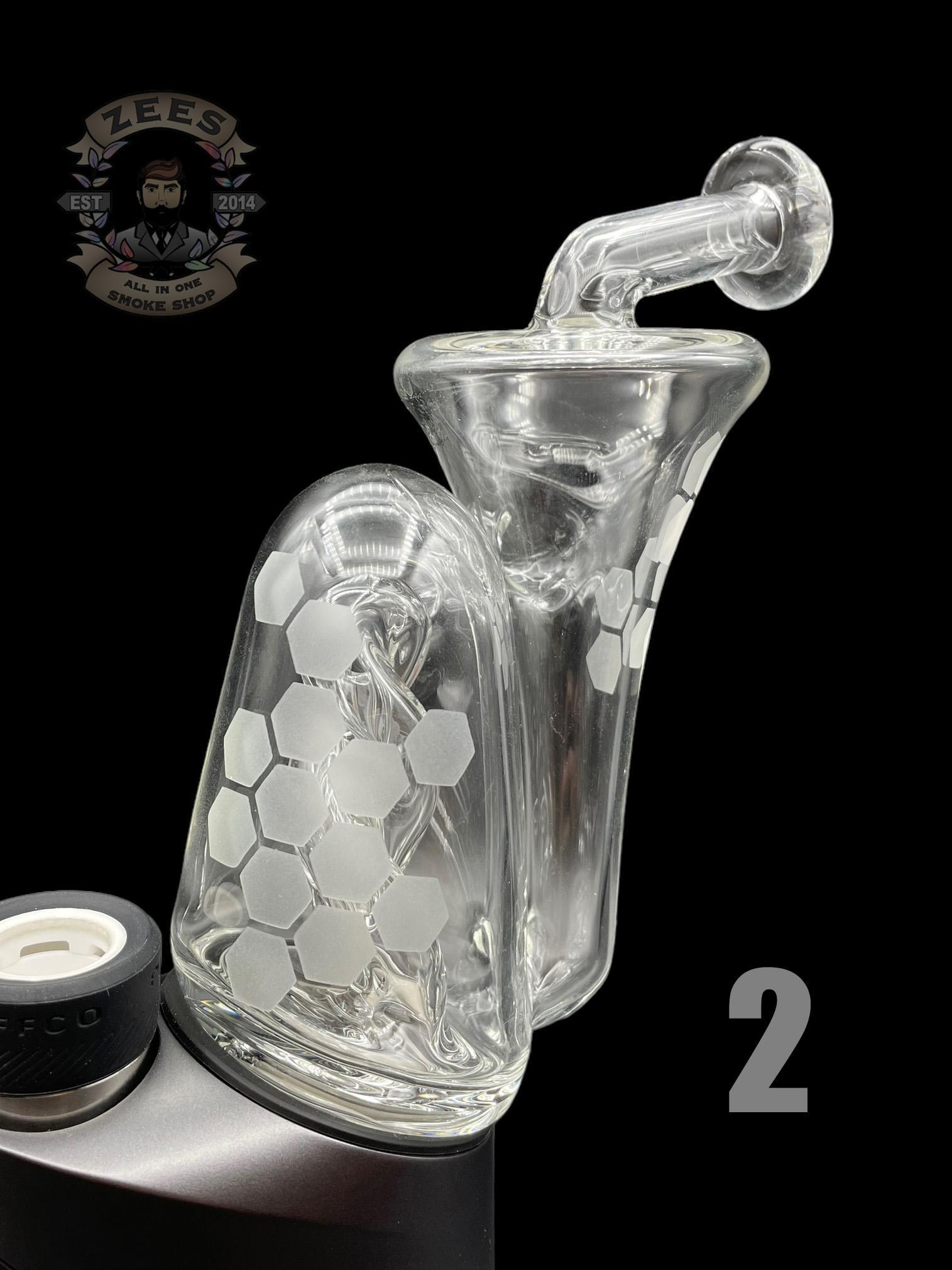 KNUCKLES GLASS: HONEYCOMB RECYCLER PUFFCO PEAK ATTACHMENT - Image 3
