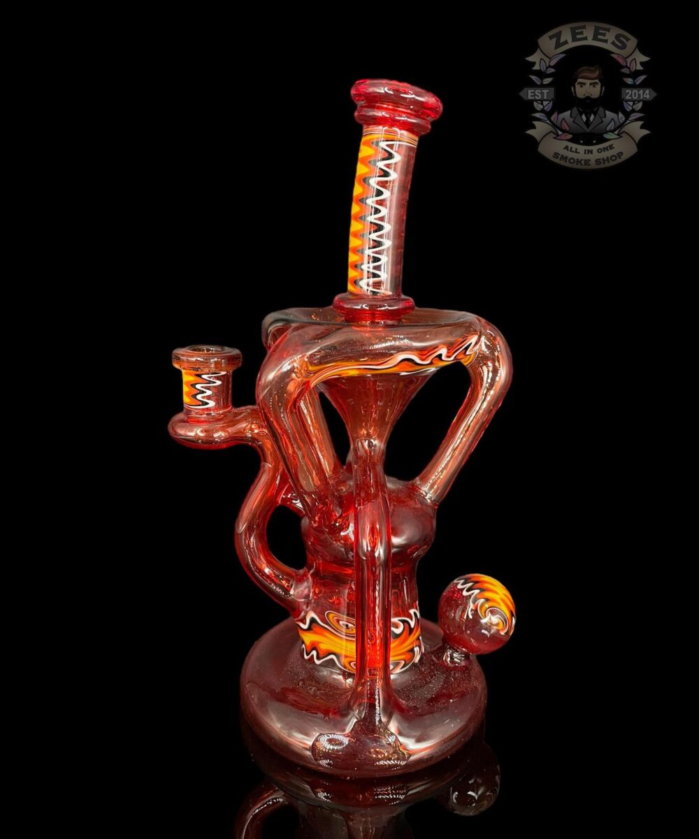Alternative view of LOGI GLASS ART 3:2 POMEGRANATE WIG WAG RECYCLER