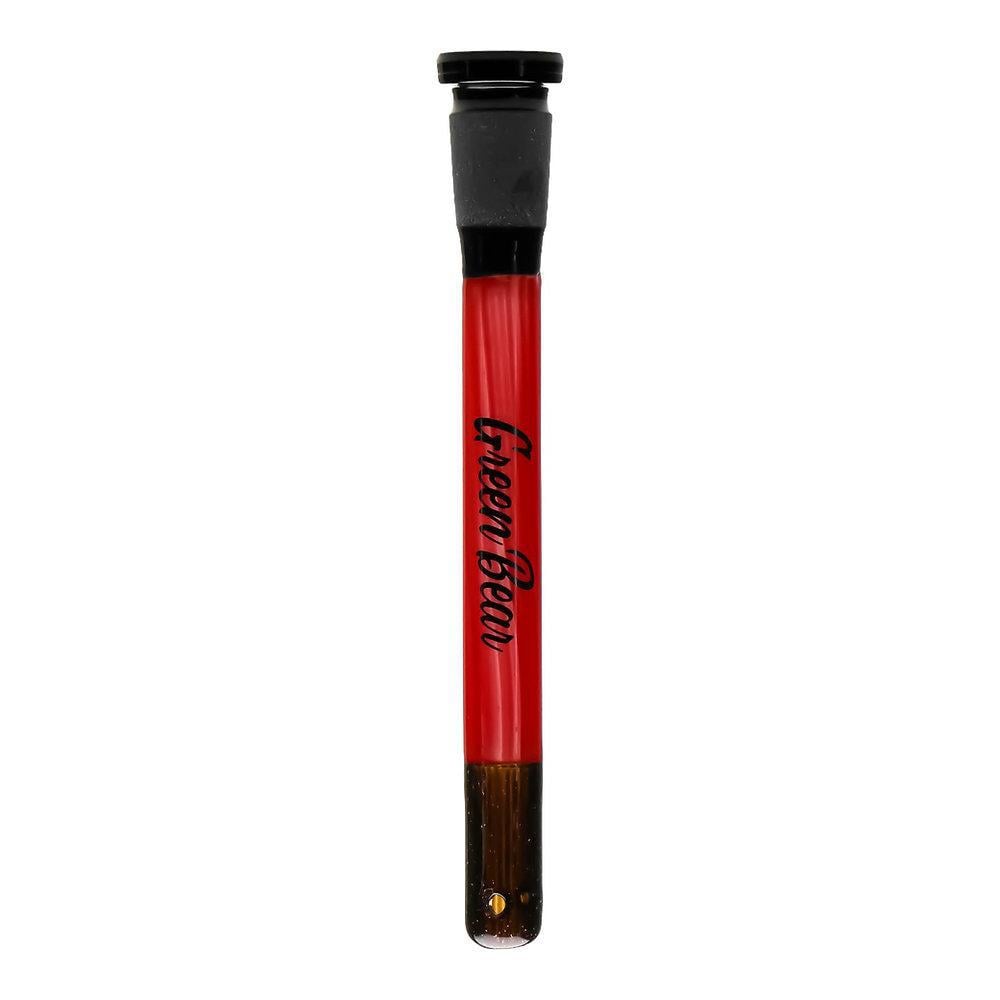 Alternative view of GREEN BEAR GLASS: 4" DICHRO COLOR STEM
