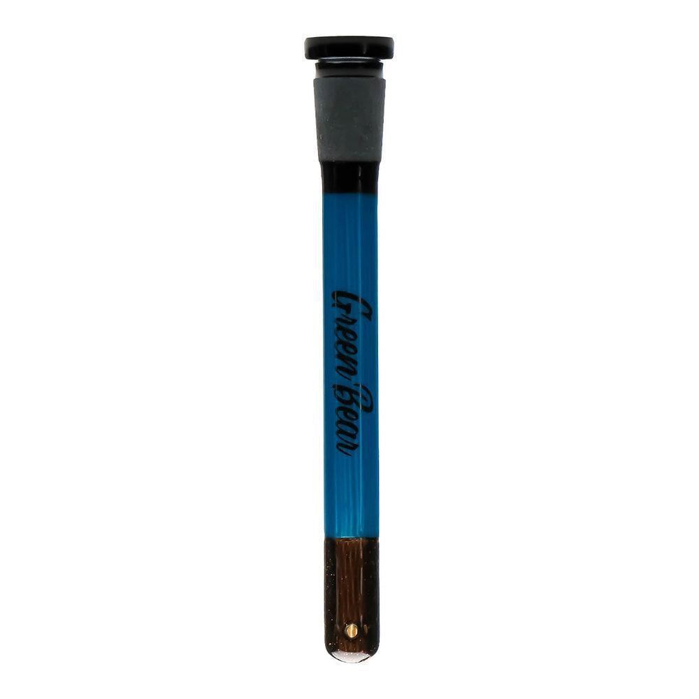 GREEN BEAR GLASS: 5.5" DICHRO COLOR STEM