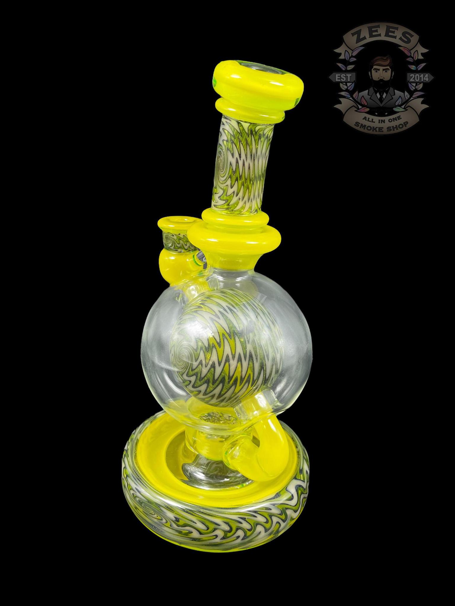 BRENT 503: 8" LEMON DROP (UV) WIG WAG BALL RIG W/ MATCHING CAP - Image 5