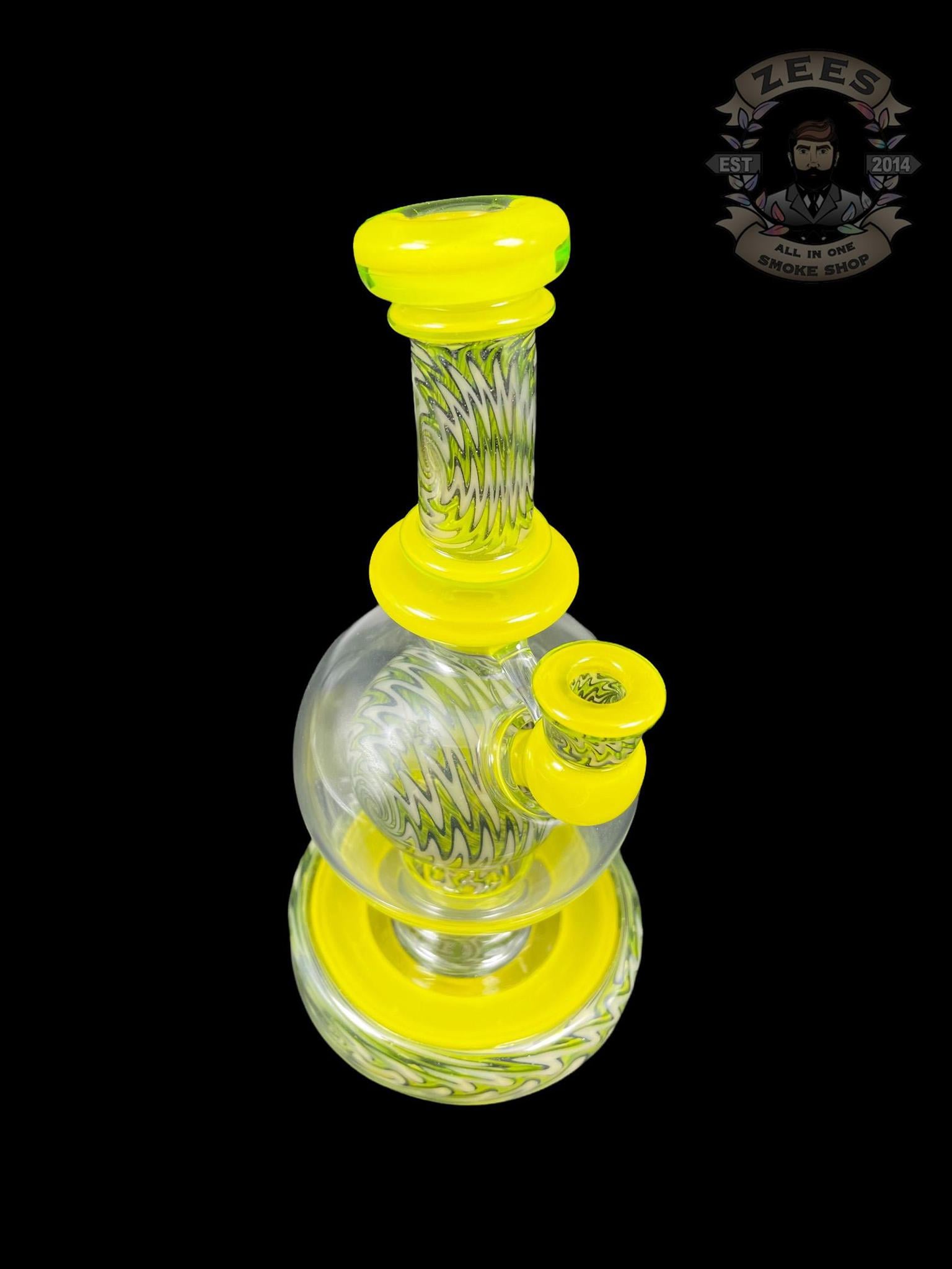 BRENT 503: 8" LEMON DROP (UV) WIG WAG BALL RIG W/ MATCHING CAP - Image 4
