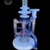 ASIAN KEVIN GLASS 4:2 UPTAKE RECYCLER LIGHT COBALT AND BLUE CHEESE WIG WAG - Image 3