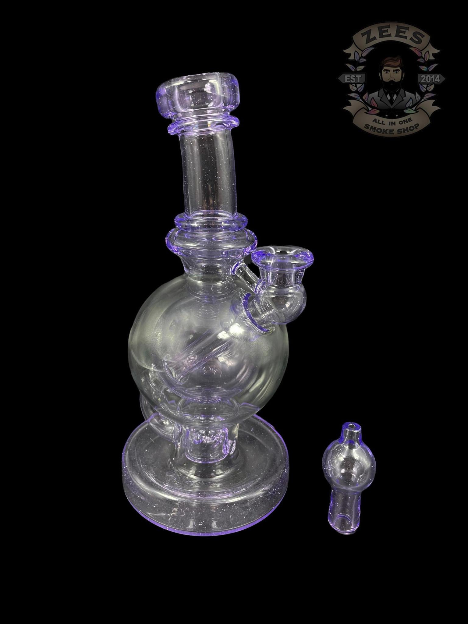 BRENT 503: 8" PURPLE LOLLIPOP BALL RIG W/ MATCHING CAP - Image 2