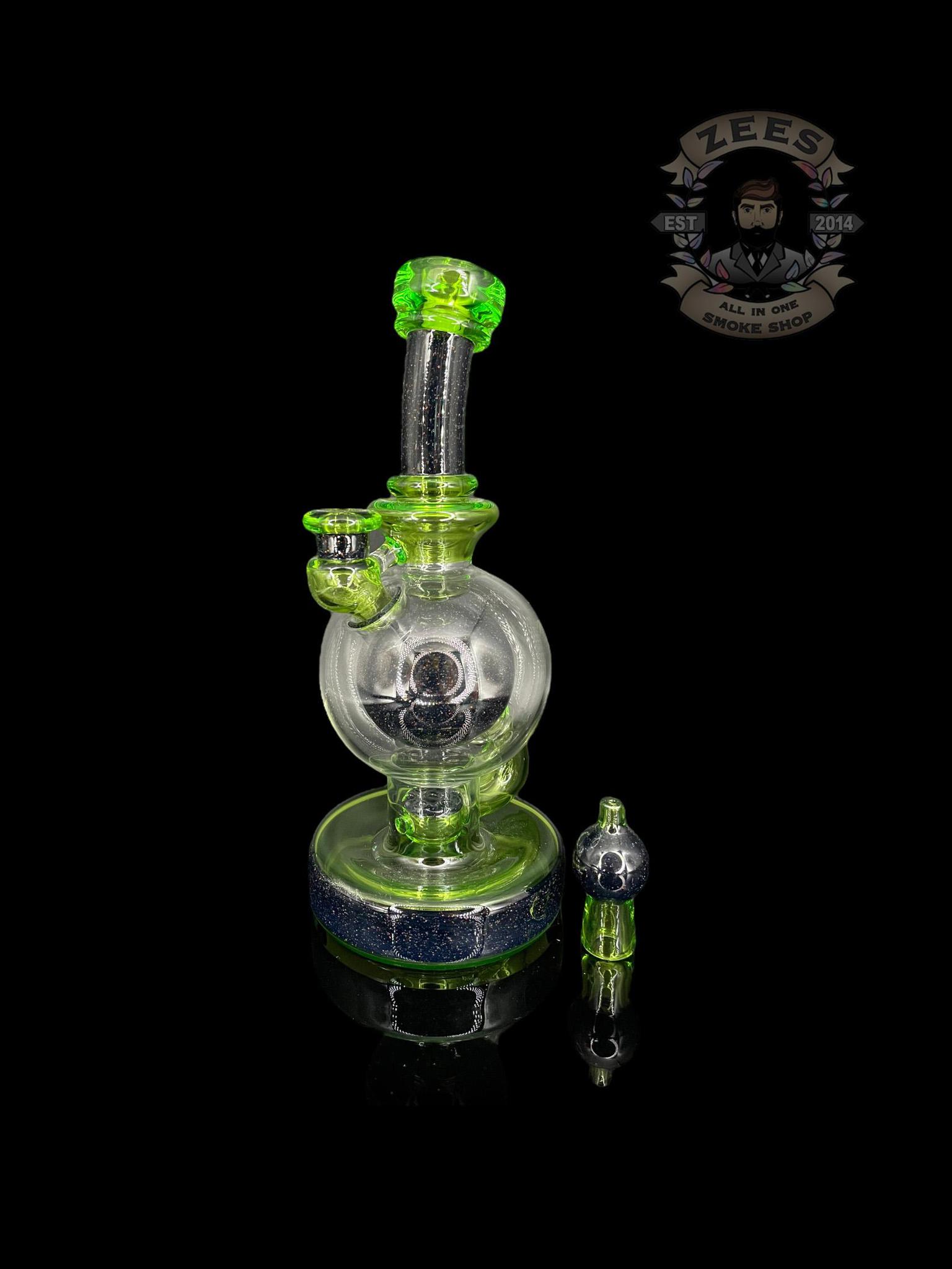 BRENT 503: 8" HATERADE CRUSHED OPAL BALL RIG W/ MATCHING CAP