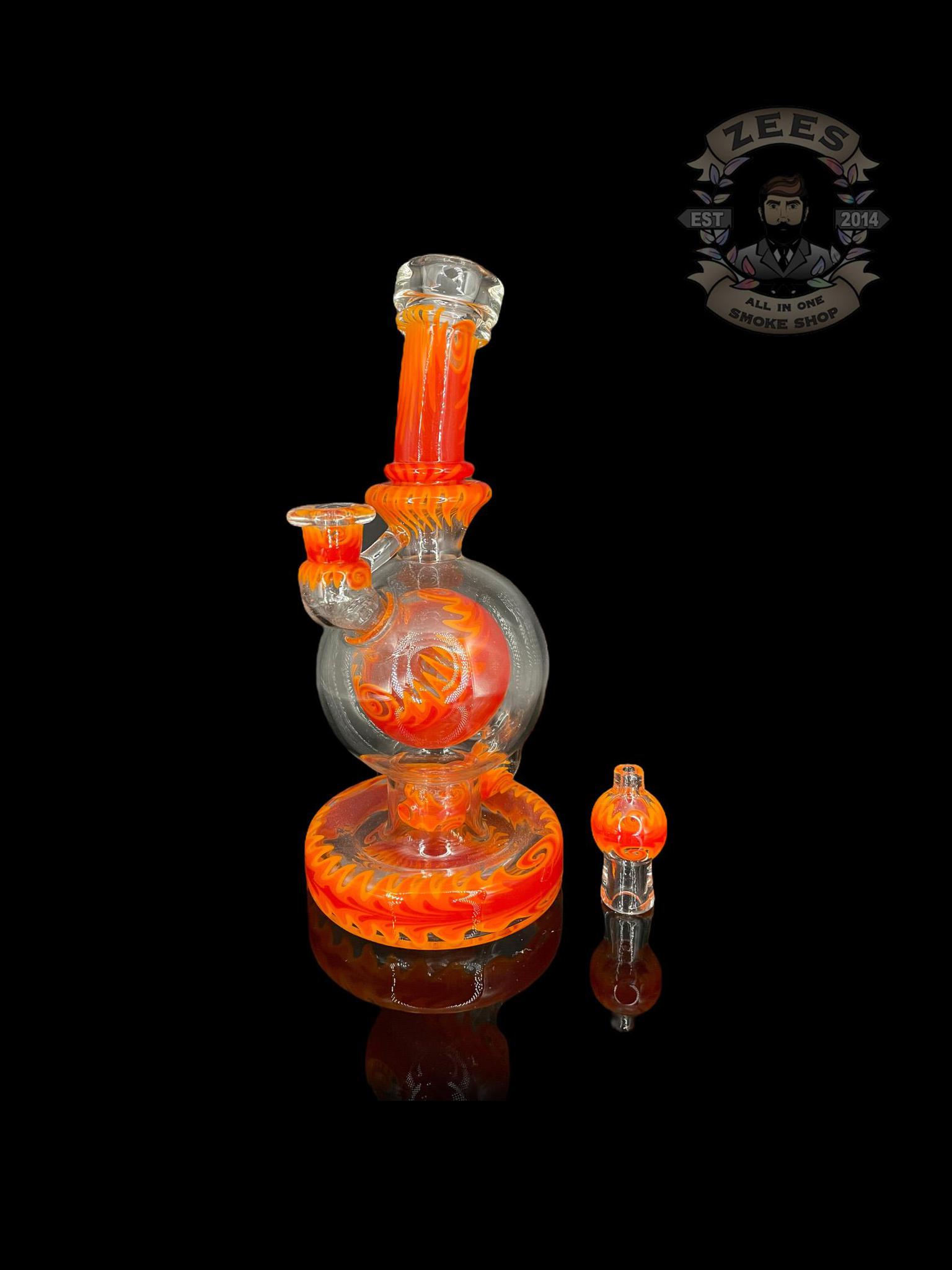 BRENT 503: 8" LAVA WIG WAG BALL RIG W/ MATCHING CAP