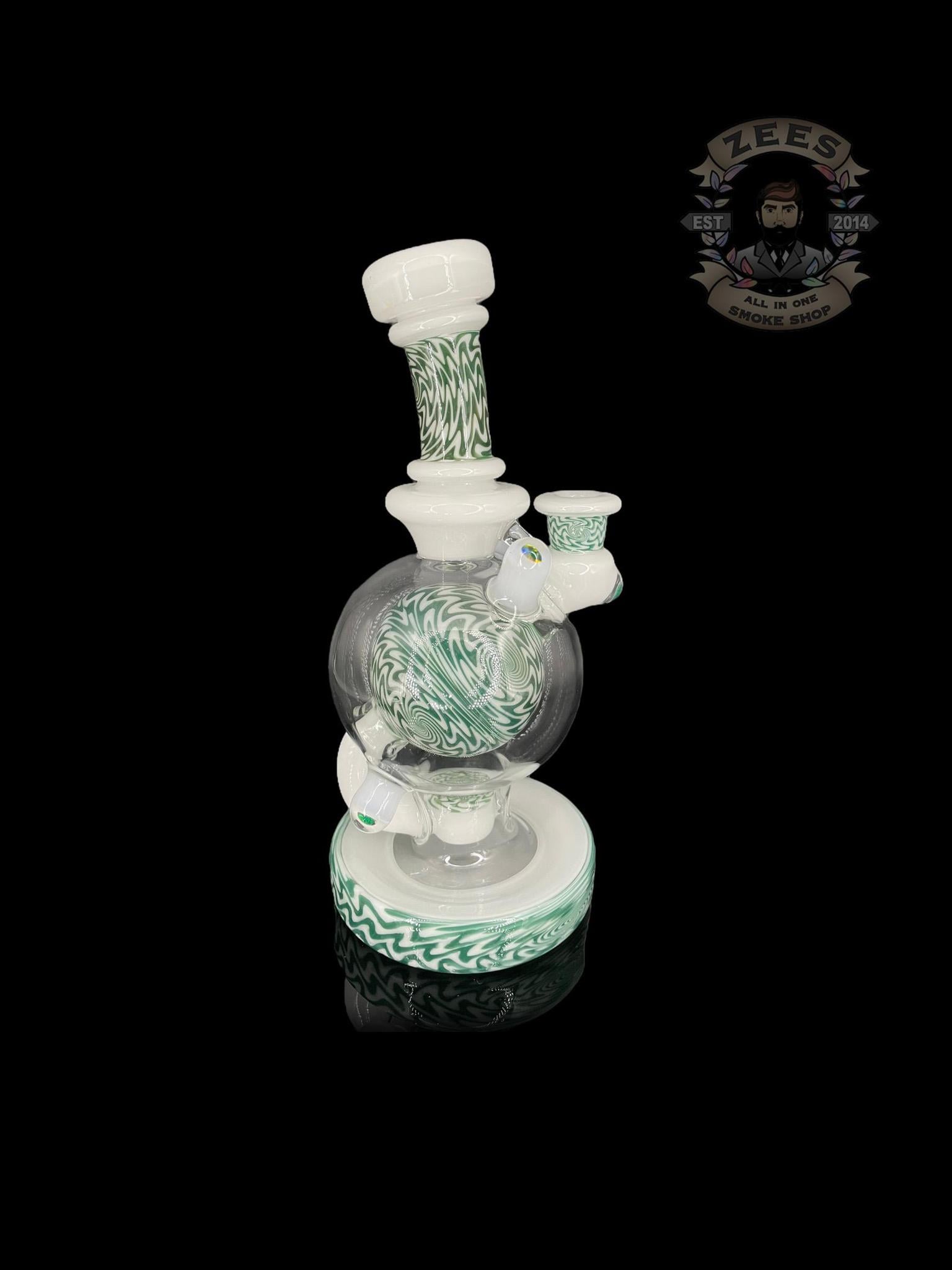 BRENT 503: 8" FULLY WORKED OPAL WIG WAG BALL RIG W/ MATCHING CAP - Image 3