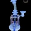 ASIAN KEVIN GLASS 4:2 UPTAKE RECYCLER LIGHT COBALT AND BLUE CHEESE WIG WAG - Image 4