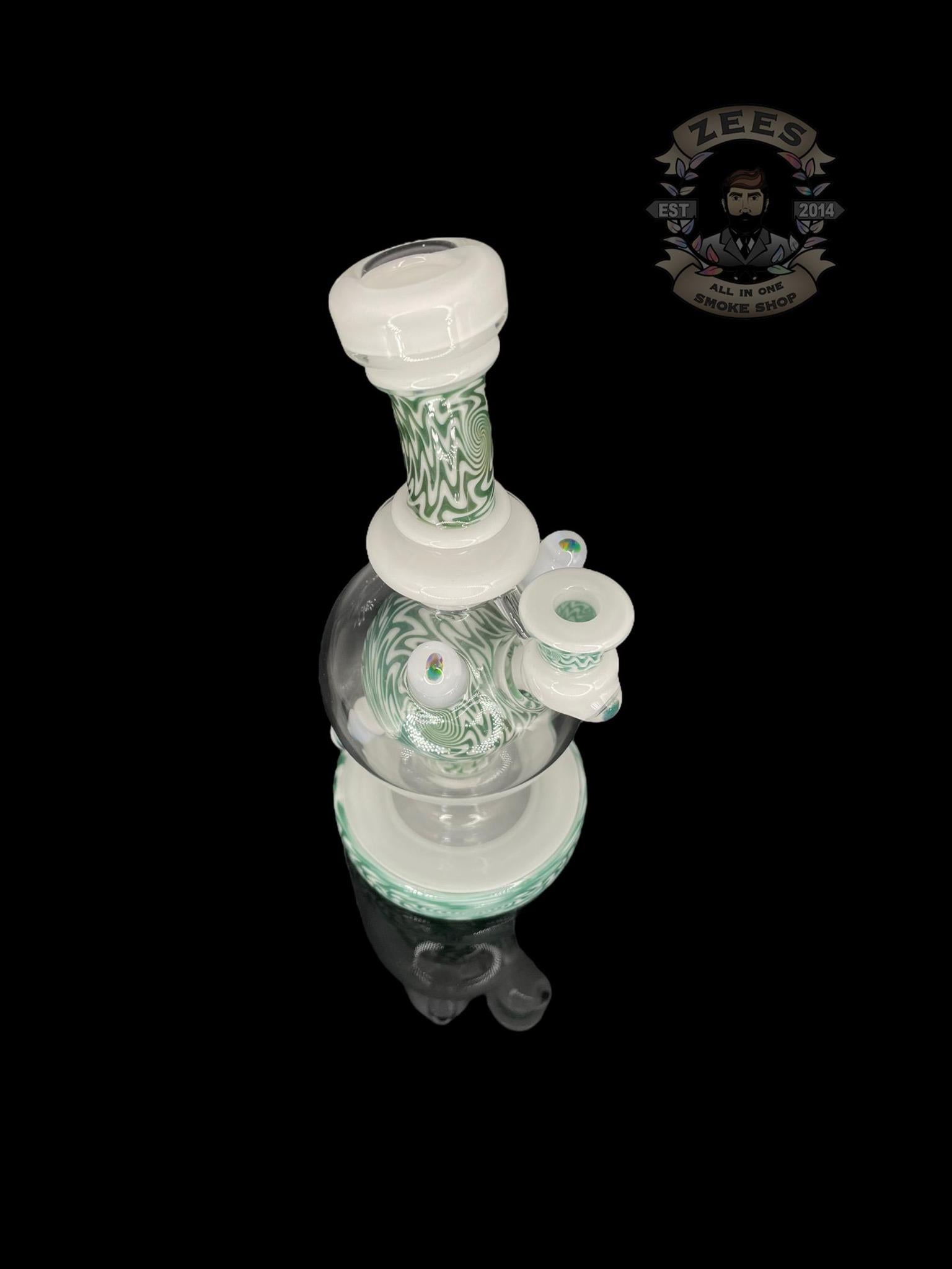 BRENT 503: 8" FULLY WORKED OPAL WIG WAG BALL RIG W/ MATCHING CAP - Image 5