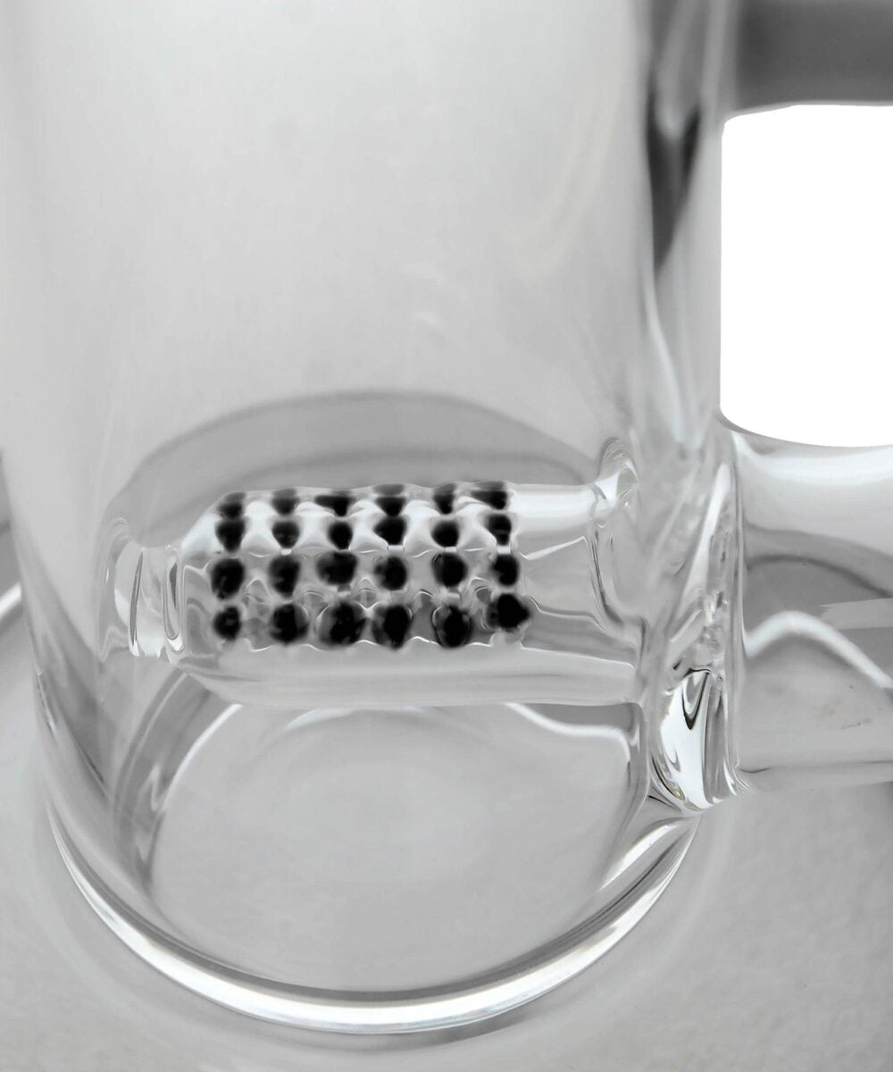 Alternative view of IRIDESCENT GLASS: NATTY GRIDDED NECK