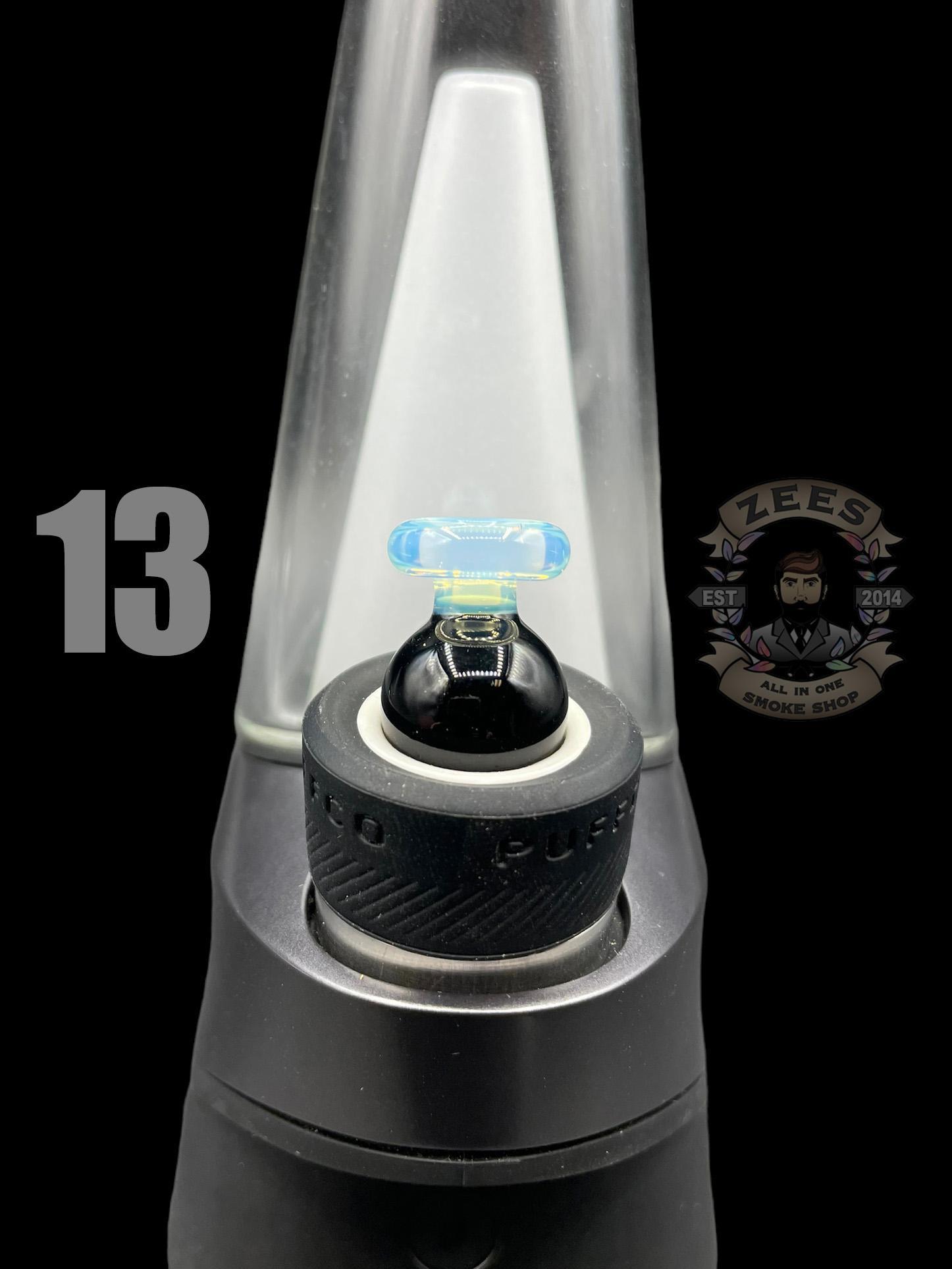 BHORO GLASS: DUAL COLOR PUFFCO PEAK BUBBLE CAP - Image 14