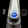 BHORO GLASS: DUAL COLOR PUFFCO PEAK BUBBLE CAP - Image 3