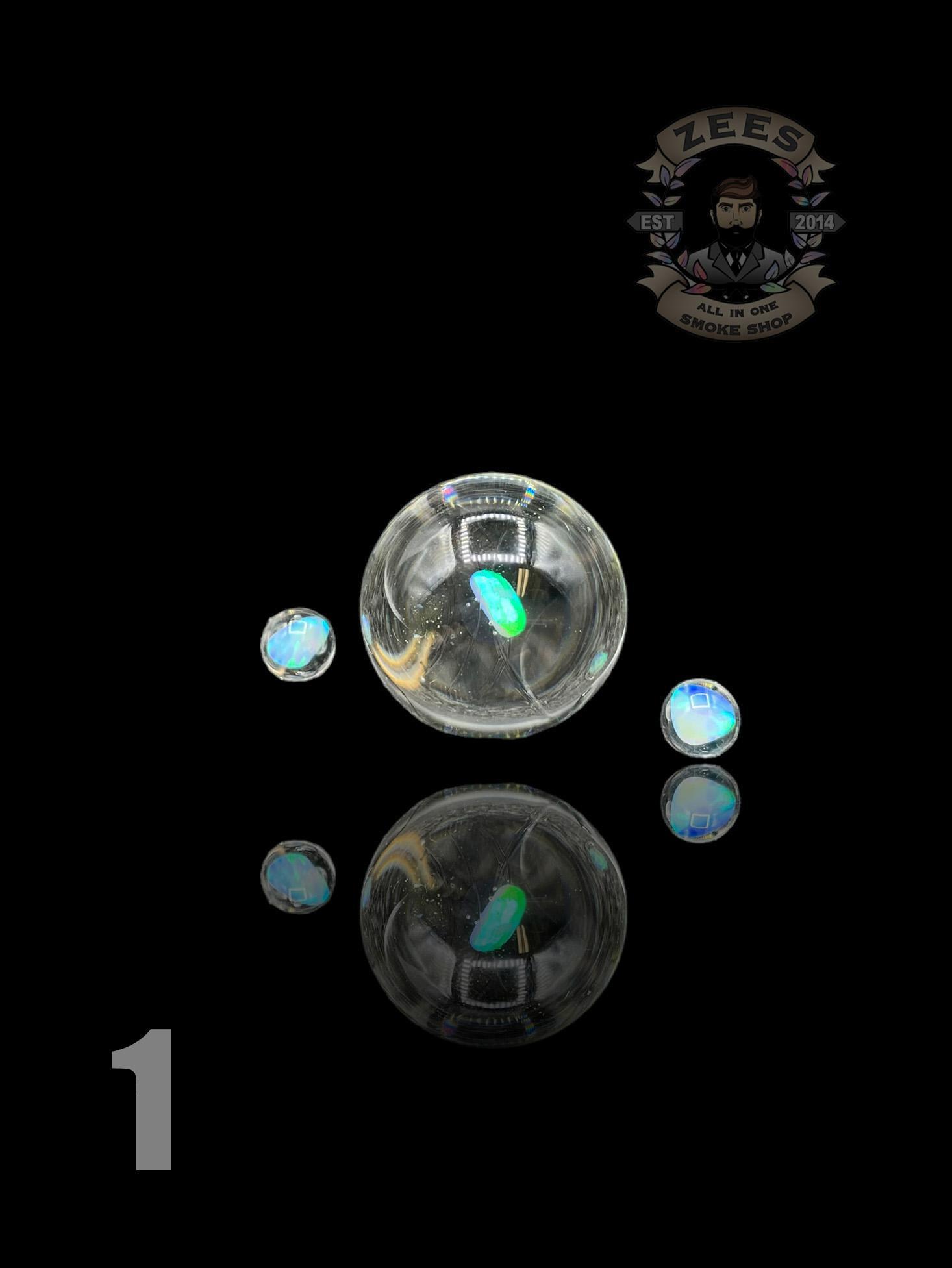 CAPTAIN TOKEZ GLASS: ENCASED OPAL AUTO SPINNER MARBLE SET - Image 2