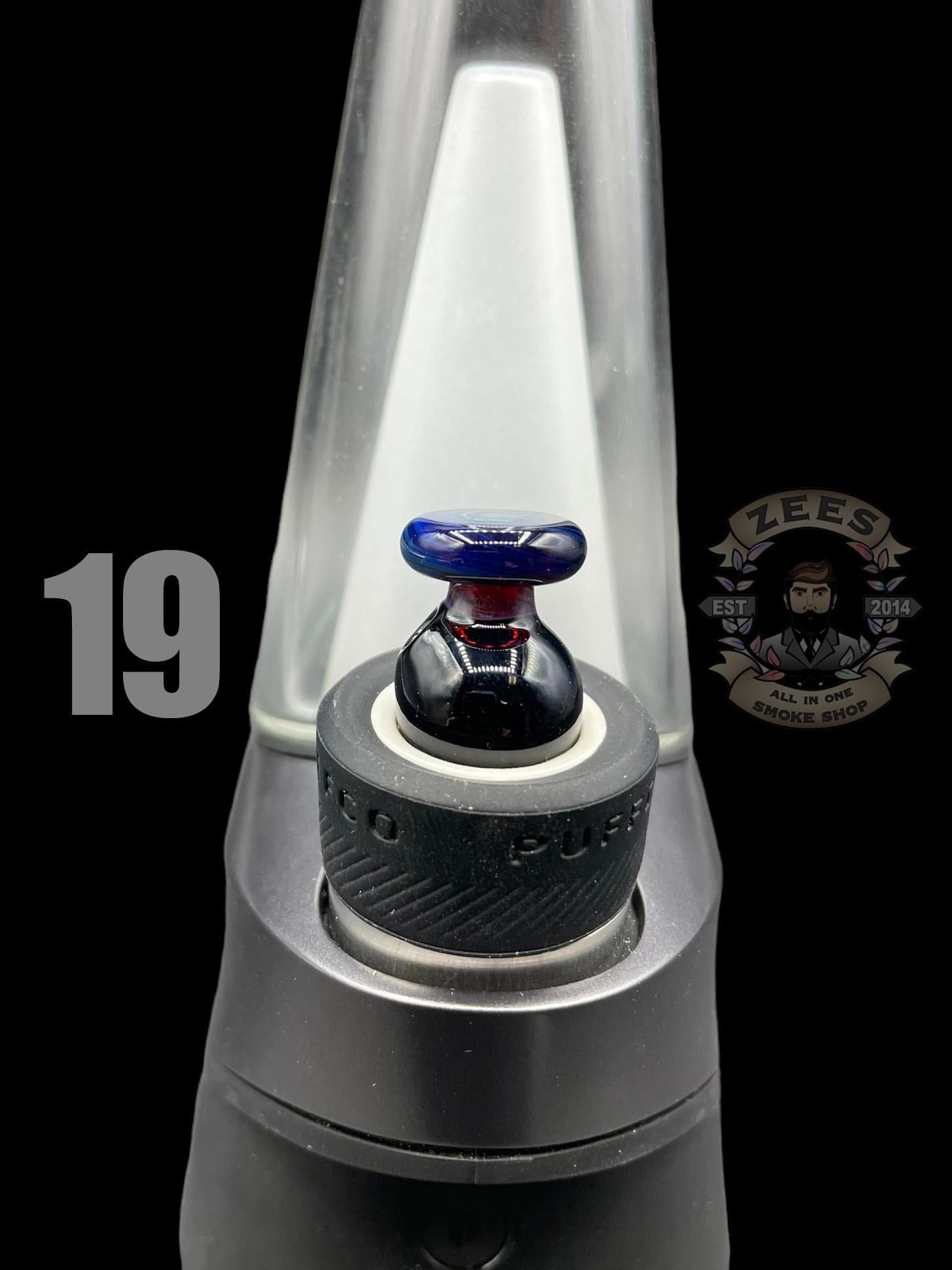 BHORO GLASS: DUAL COLOR PUFFCO PEAK BUBBLE CAP - Image 20