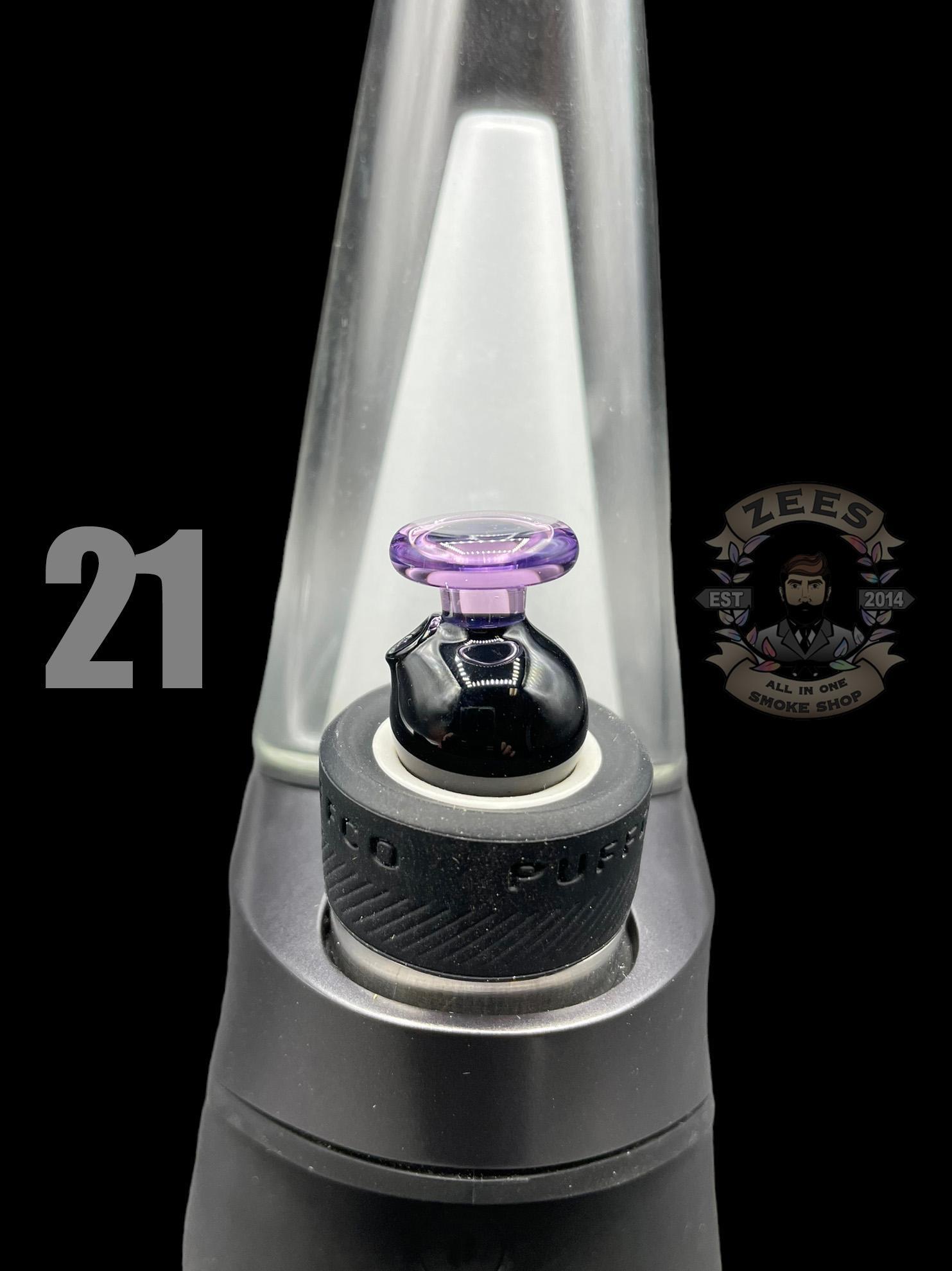 BHORO GLASS: DUAL COLOR PUFFCO PEAK BUBBLE CAP - Image 22
