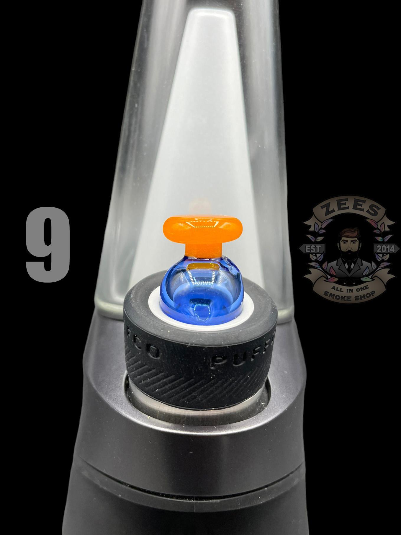 BHORO GLASS: DUAL COLOR PUFFCO PEAK BUBBLE CAP - Image 10