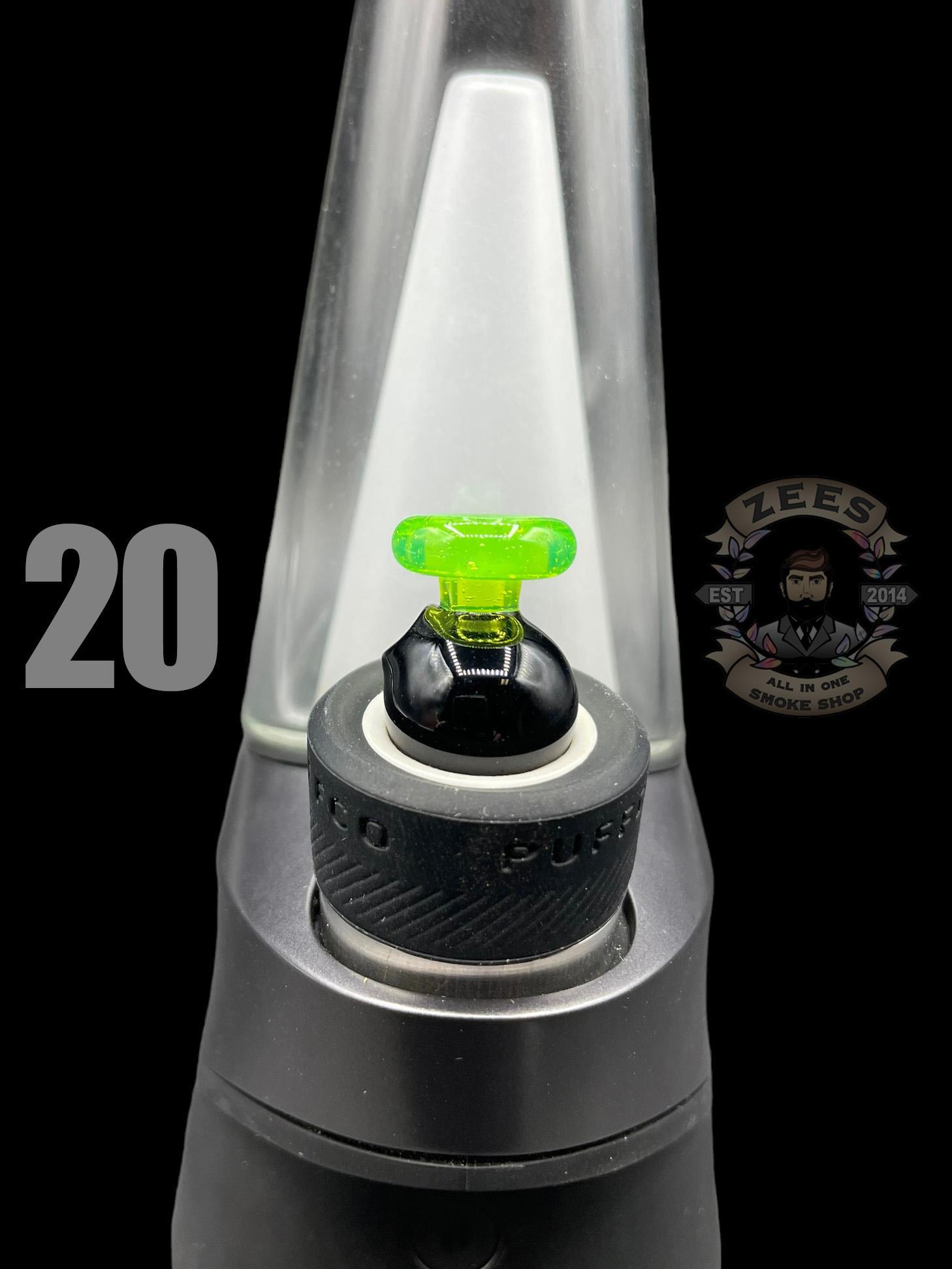 BHORO GLASS: DUAL COLOR PUFFCO PEAK BUBBLE CAP - Image 21