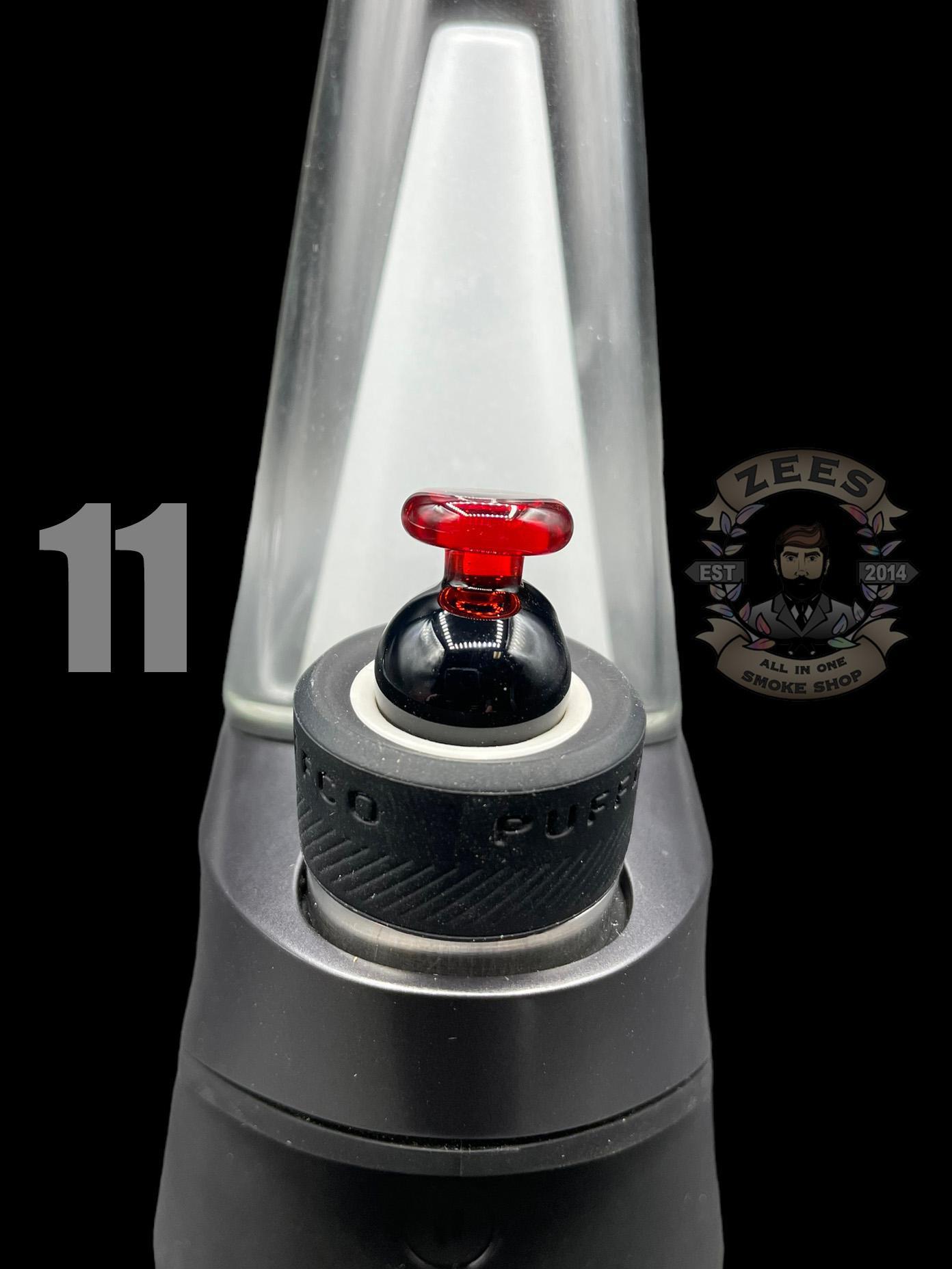 BHORO GLASS: DUAL COLOR PUFFCO PEAK BUBBLE CAP - Image 12