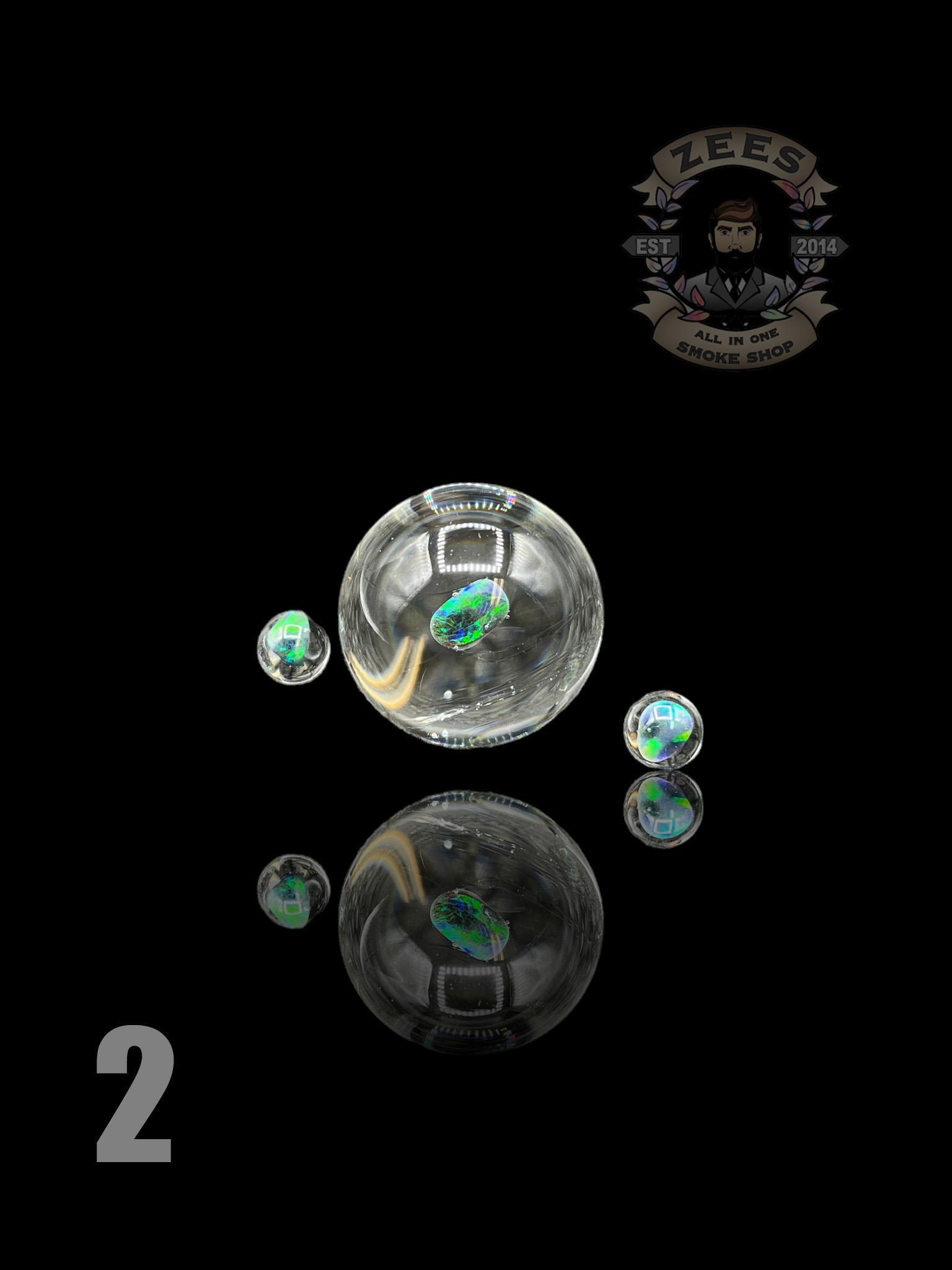 CAPTAIN TOKEZ GLASS: ENCASED OPAL AUTO SPINNER MARBLE SET - Image 3