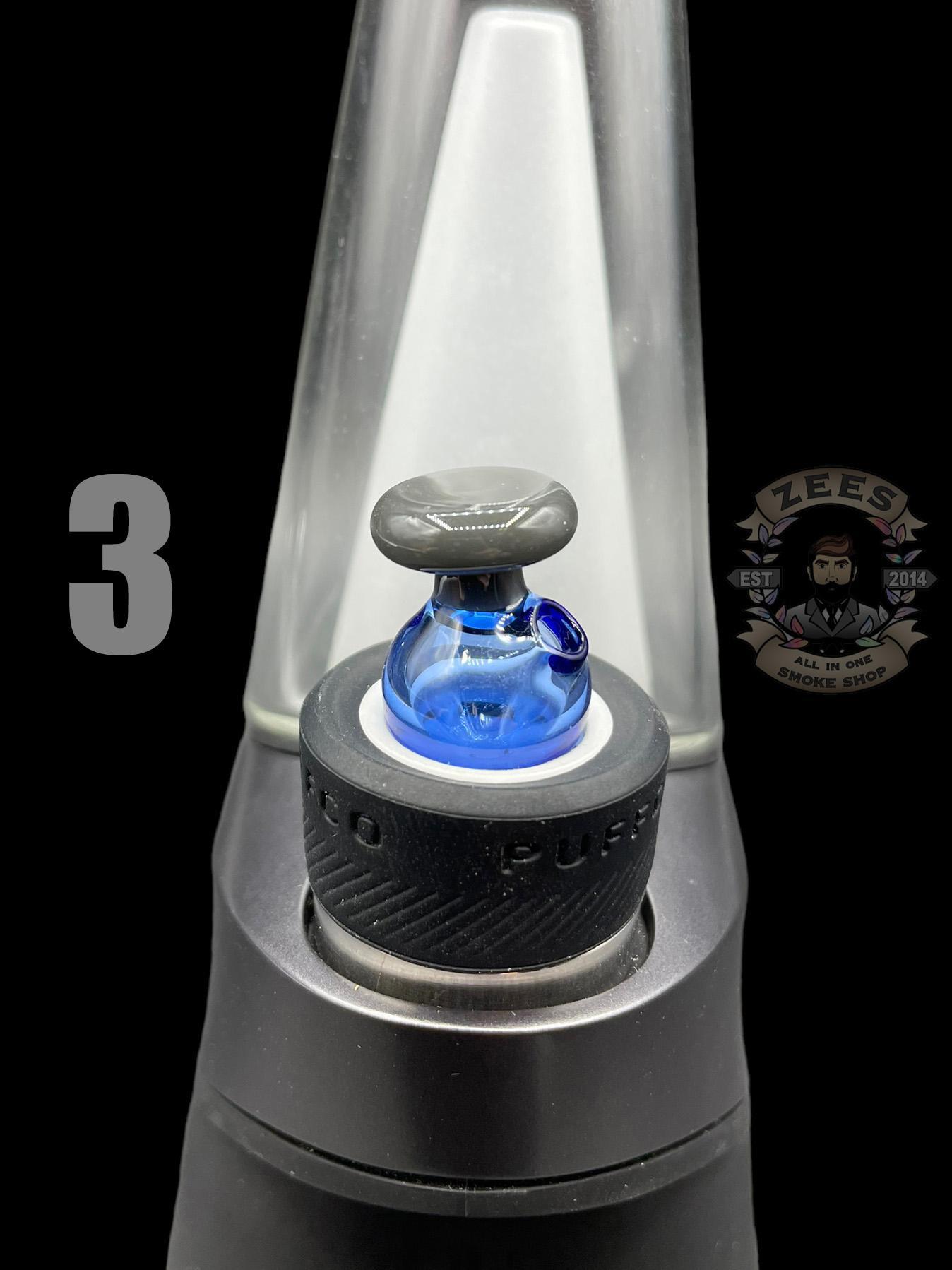 BHORO GLASS: DUAL COLOR PUFFCO PEAK BUBBLE CAP - Image 4