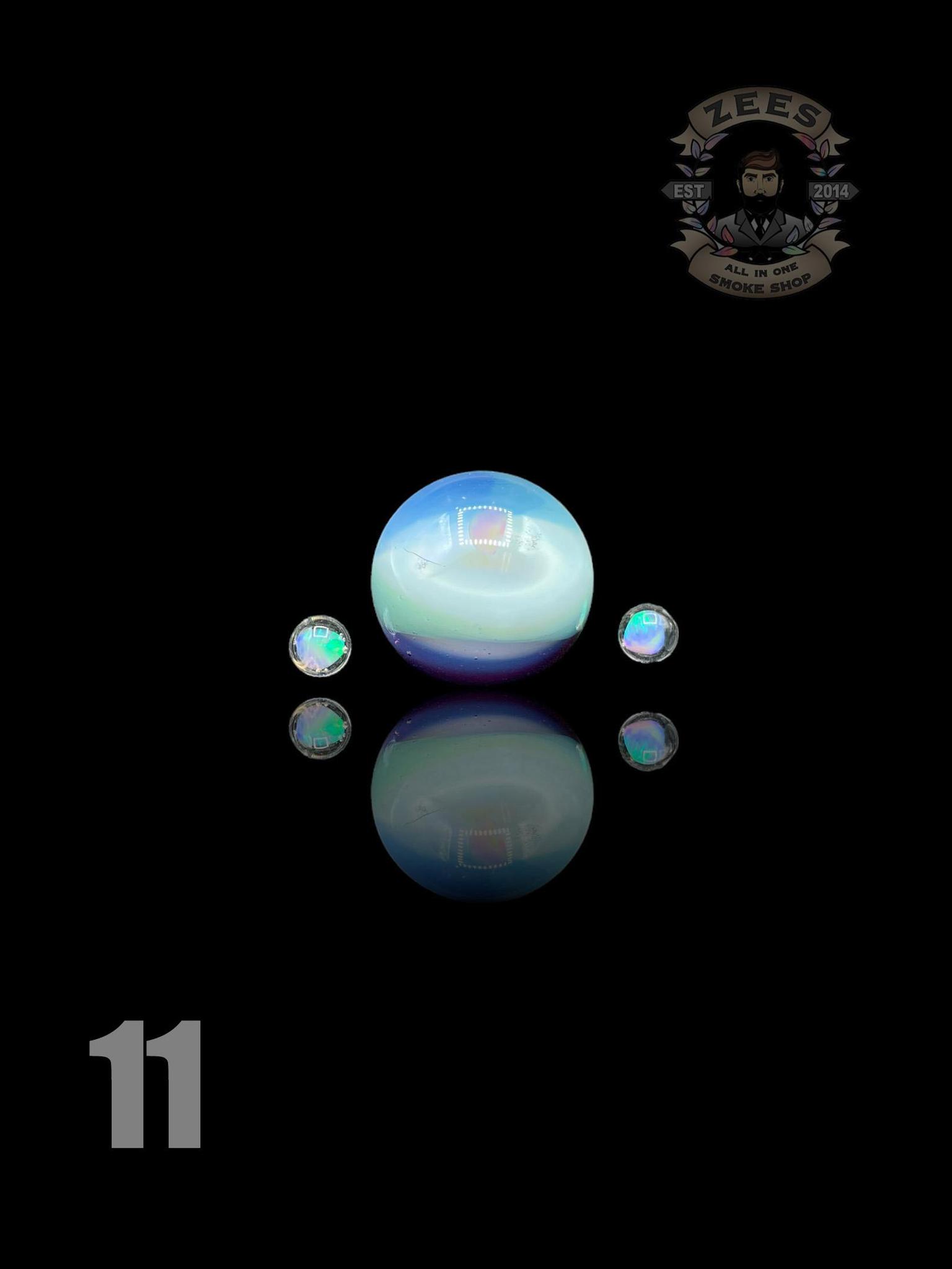 CAPTAIN TOKEZ GLASS: ENCASED OPAL AUTO SPINNER MARBLE SET - Image 12