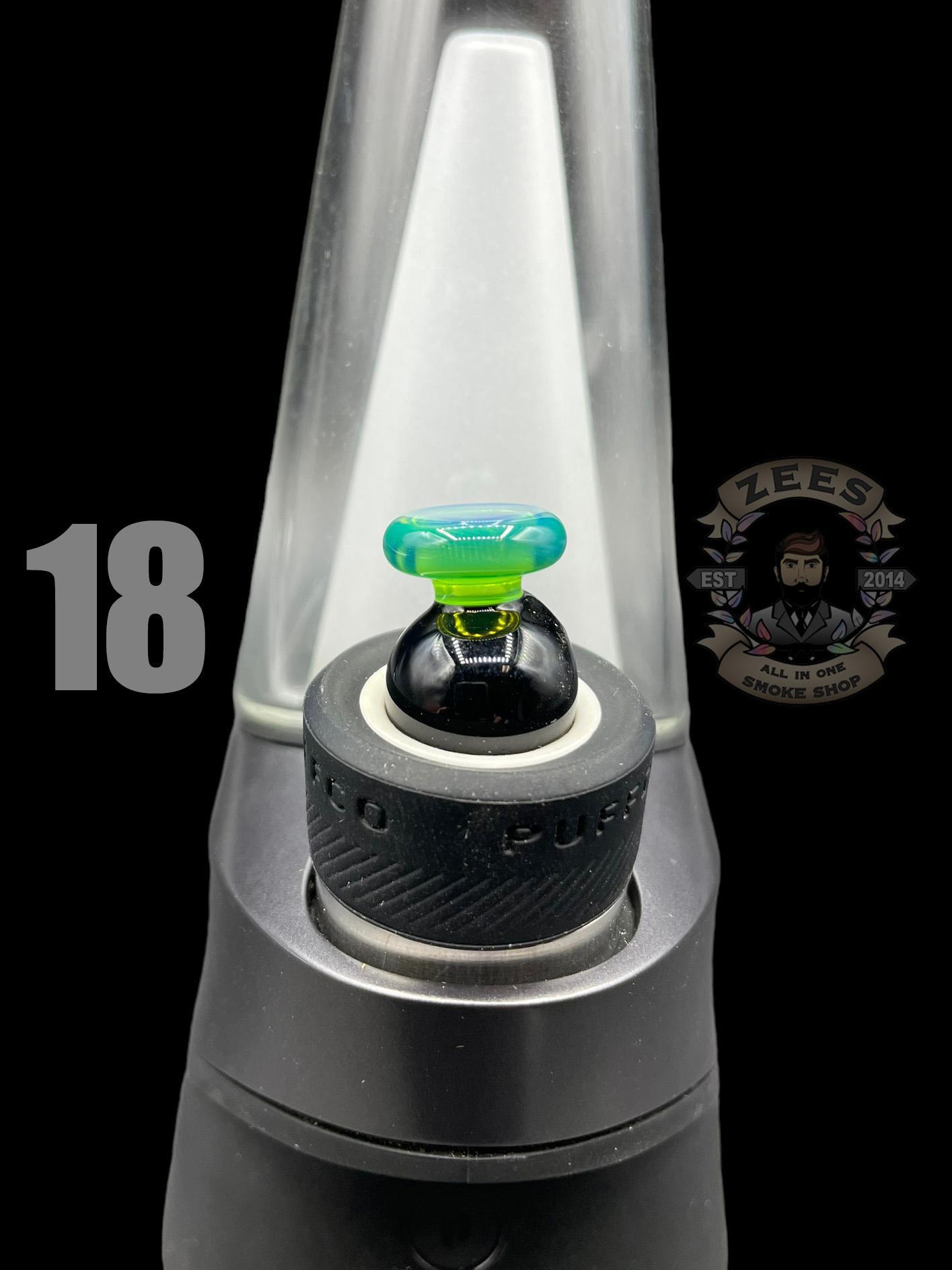 BHORO GLASS: DUAL COLOR PUFFCO PEAK BUBBLE CAP - Image 19