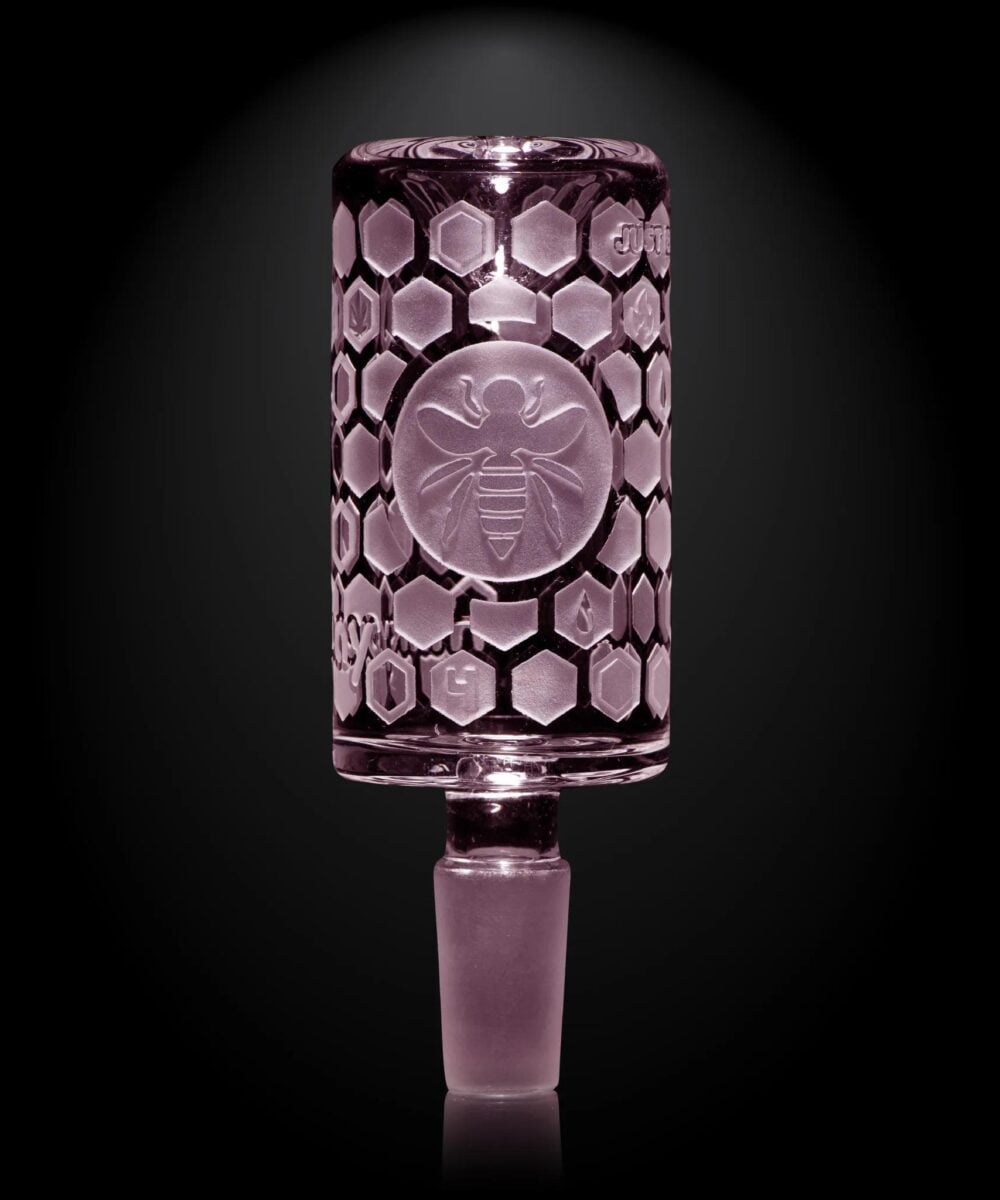 MILKY WAY GLASS: PINK BEE HIVE BOWL (MB-014)