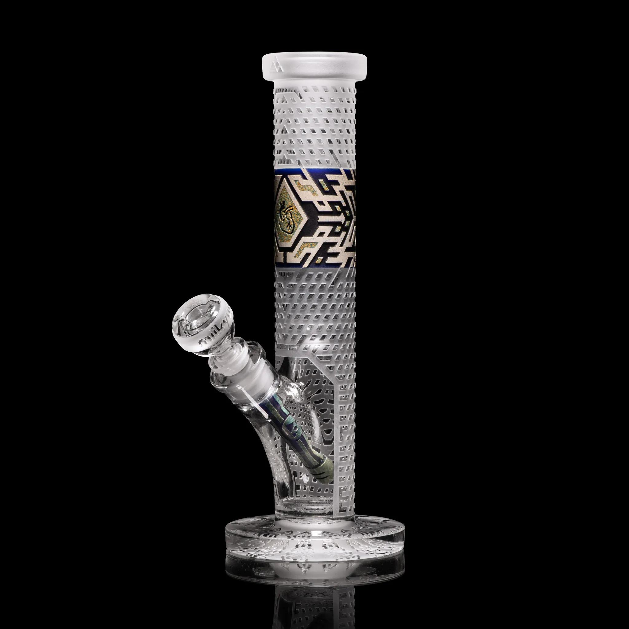 MILKY WAY GLASS: CRYSTALIZED STRAIGHT TUBE (MK-1070)