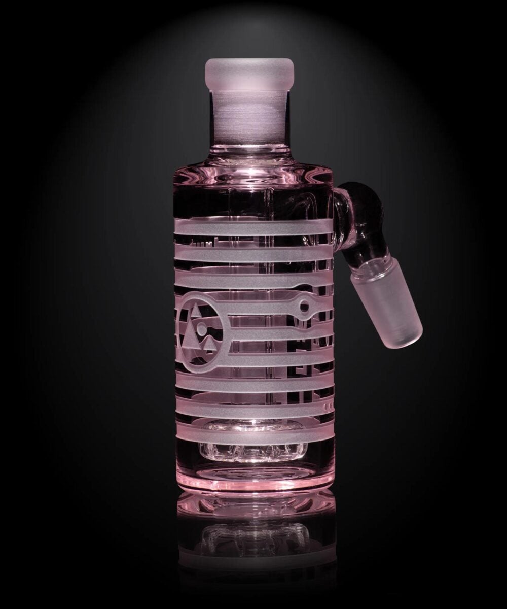 MILKY WAY GLASS: PINK 45 DEGREE WET ASH CATCHER