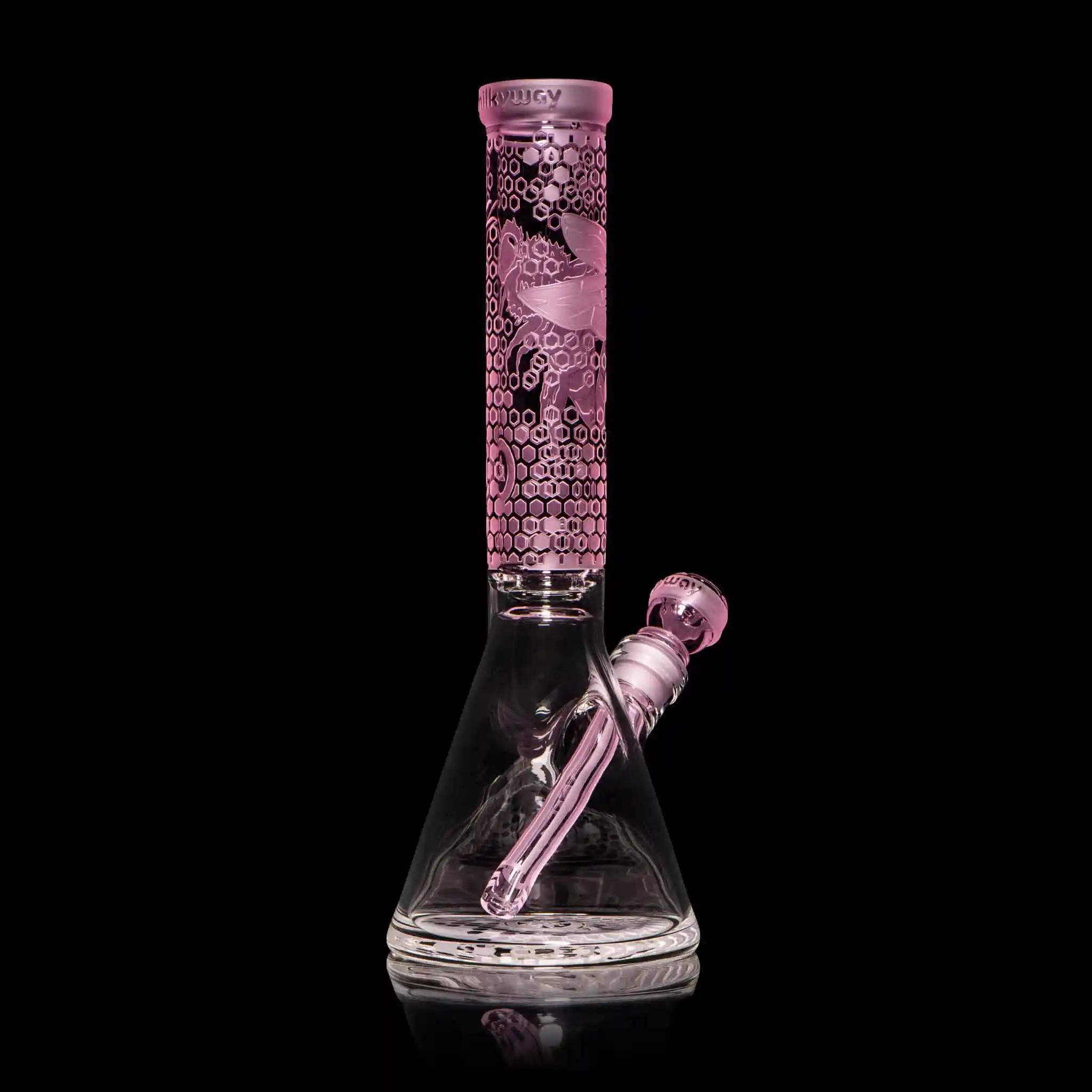 MILKY WAY GLASS: BEE HIVE BEAKER (PINK) (MK-105) - Image 2