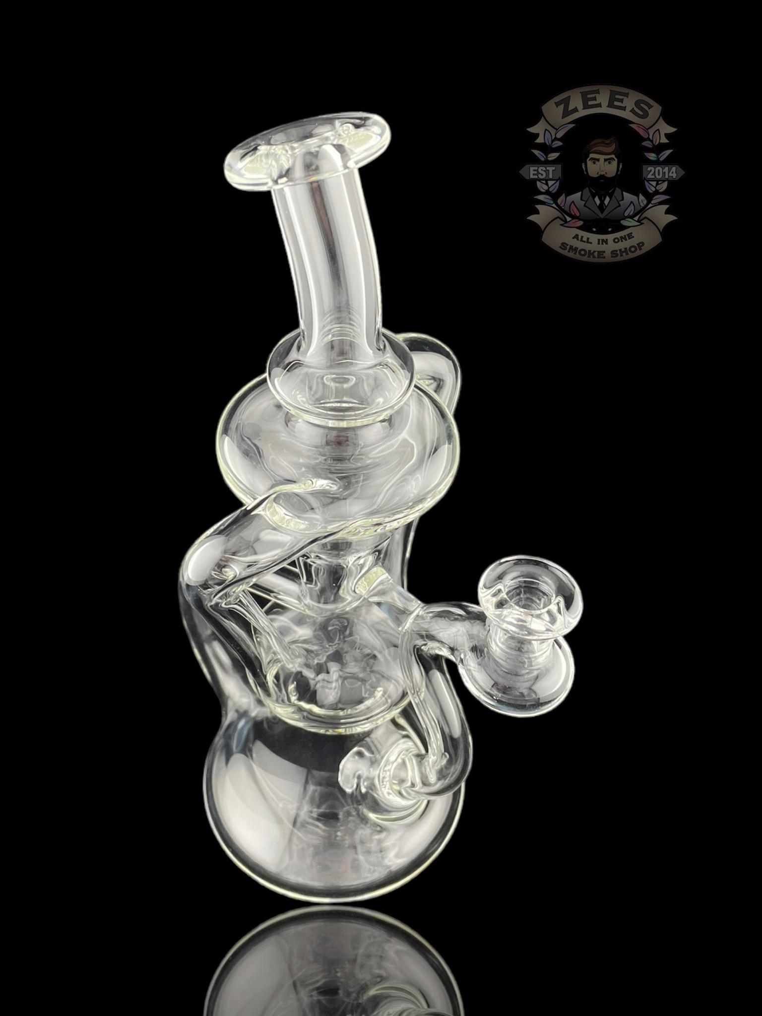 MATT D GLASS: CLEAR DUAL UPTAKE FLOATER RECYCLER #1 - Image 4
