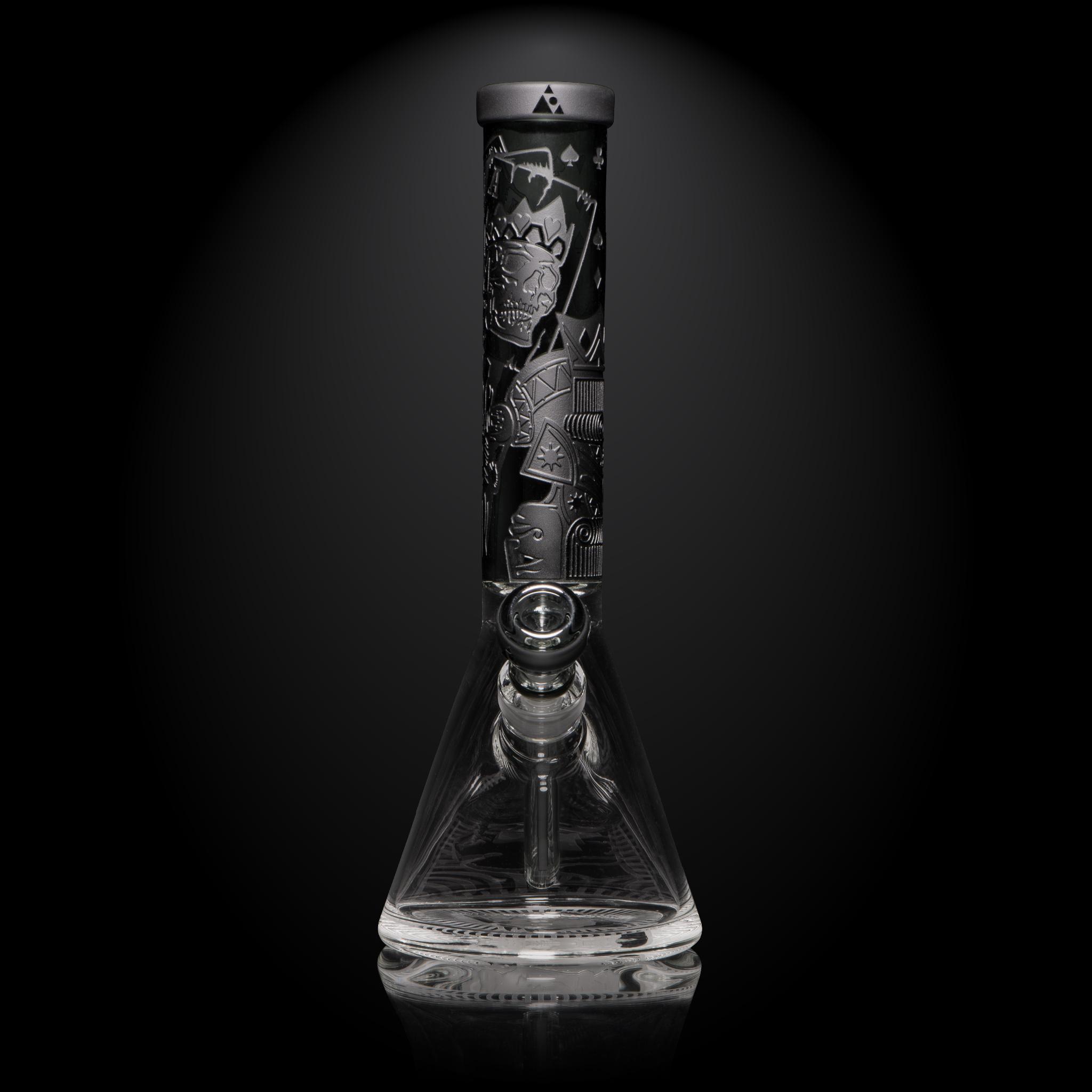MILKY WAY GLASS: SKULL EMPEROR (SMOKE) (MK-1104)