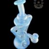 MATT D GLASS: MARINA x ICEY WHITE SATIN DUAL UPTAKE FLOATER RECYCLER - Image 4