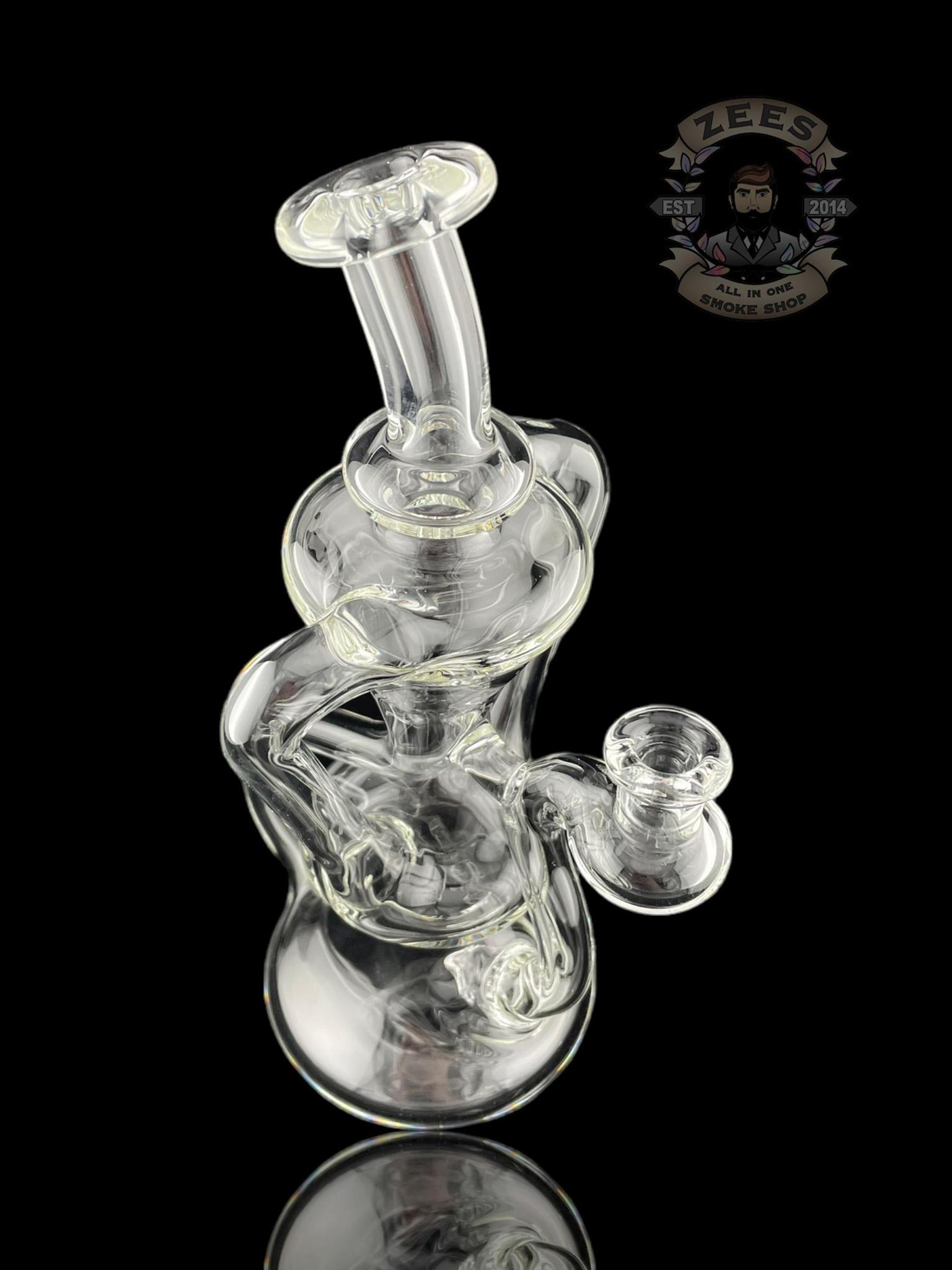 MATT D GLASS: CLEAR DUAL UPTAKE FLOATER RECYCLER #5 - Image 4