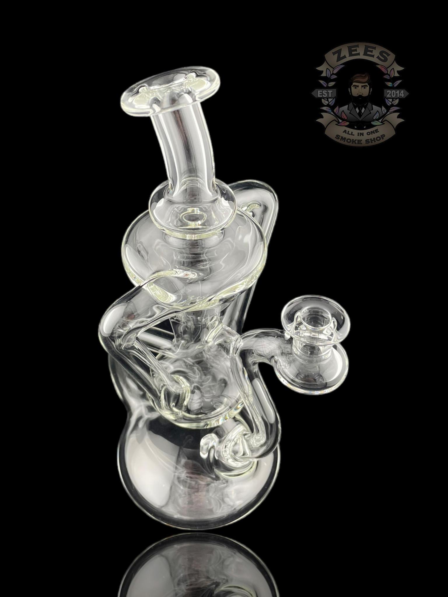 MATT D GLASS: CLEAR DUAL UPTAKE FLOATER RECYCLER #7 - Image 4