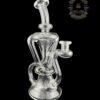 MATT D GLASS: CLEAR DUAL UPTAKE FLOATER RECYCLER #3