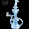 MATT D GLASS: MARINA x ICEY WHITE SATIN DUAL UPTAKE FLOATER RECYCLER - Image 2