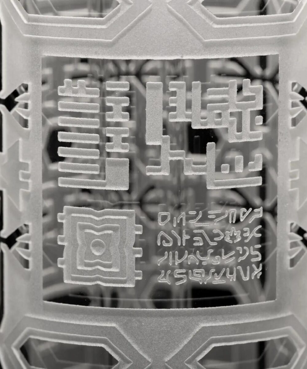 Alternative view of MILKY WAY GLASS: DARK MATTERT GENERATOR 11" DAB RIG- CLEAR (MK-1314)