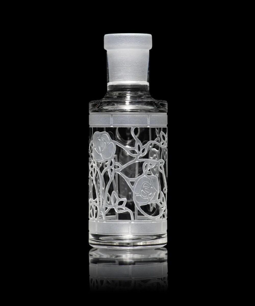 MILKY WAY GLASS: CLEAR 90 DEGREE DRY ASH CATCHER (4 INCHES)