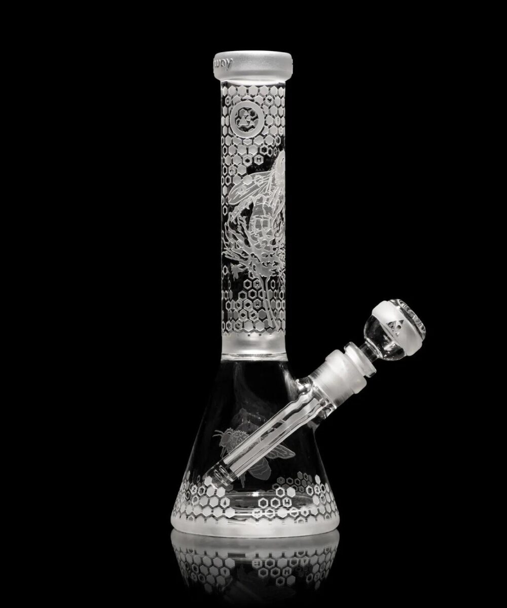 Alternative view of MILKY WAY GLASS: 11" MINI APIARY CLEAR BEAKER (MK-1203)