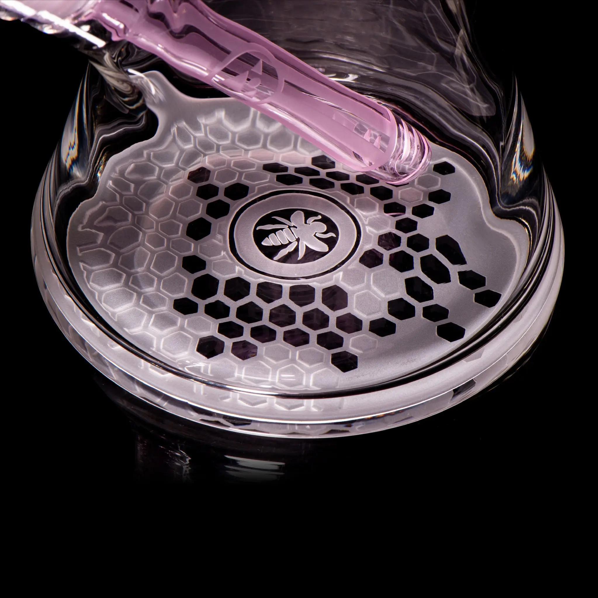 MILKY WAY GLASS: BEE HIVE BEAKER (PINK) (MK-105) - Image 4
