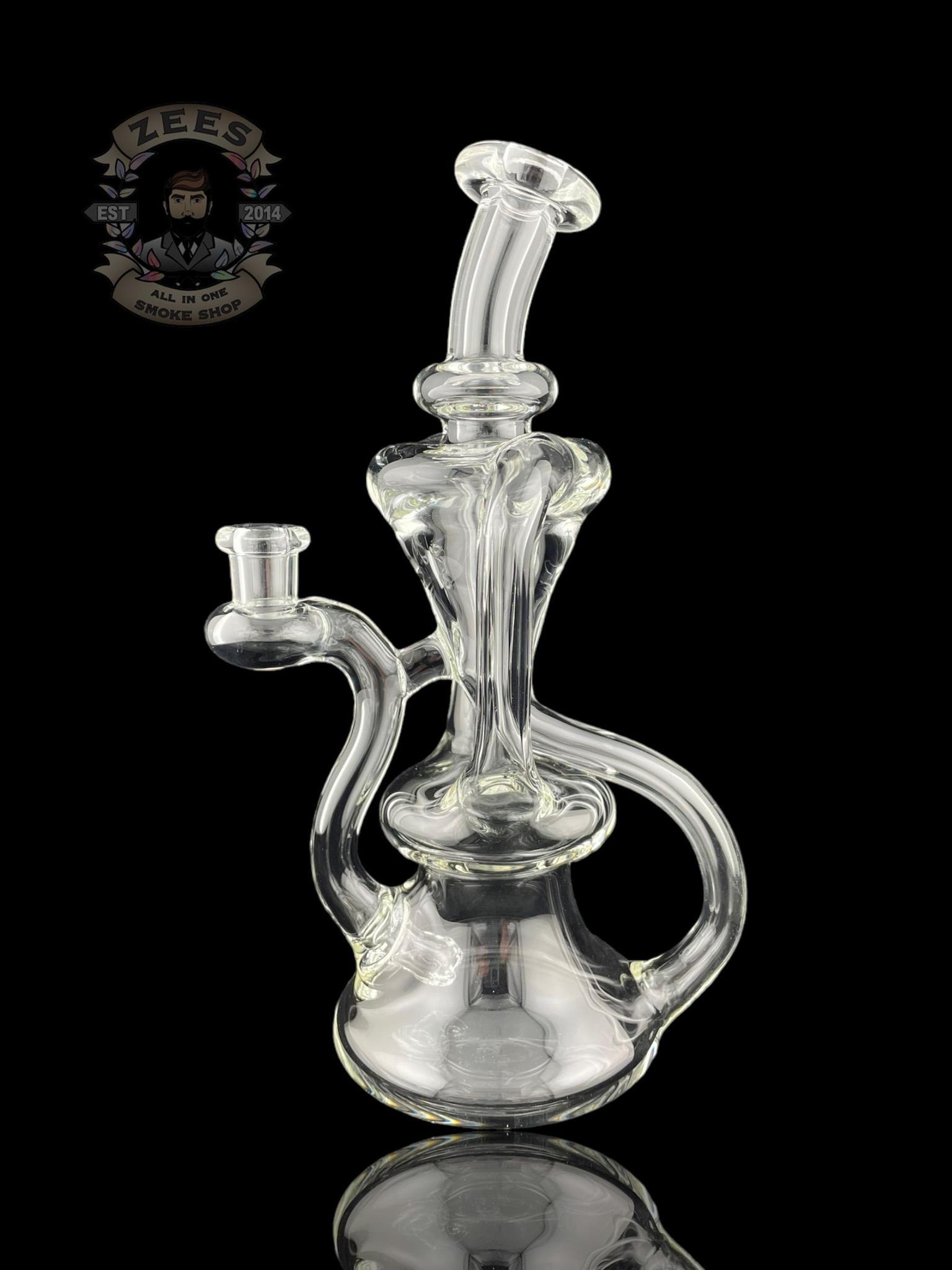MATT D GLASS: CLEAR DUAL UPTAKE FLOATER RECYCLER #5 - Image 2